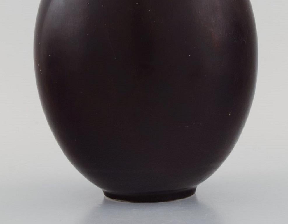 Kresten Bloch for Royal Copenhagen, Unique Vase in Glazed Stoneware, 1920s 1