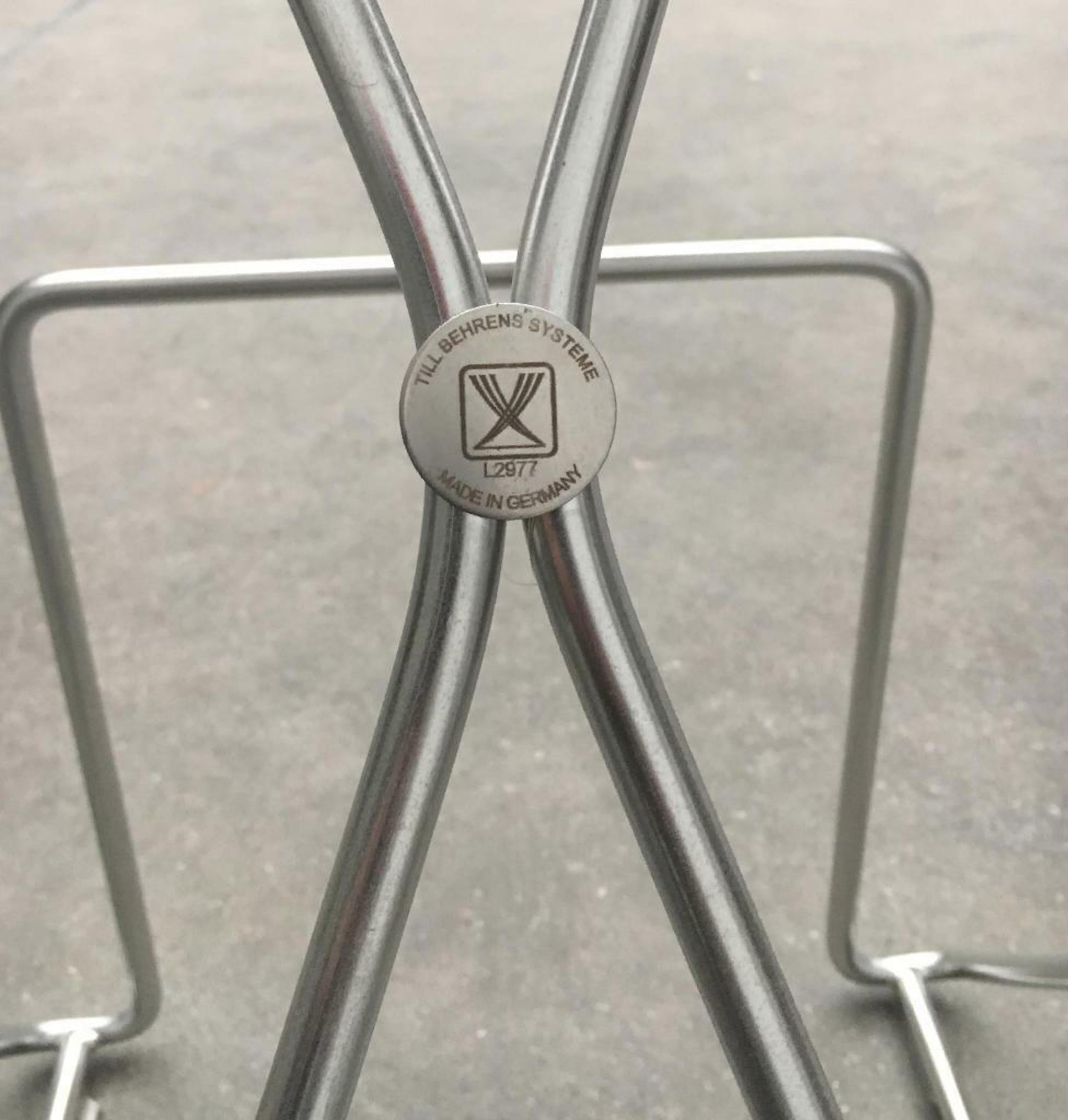 Postmodern Kreuzschwinger Bar Kitchen Stools 2nd Gen. by Till Behrens Alemán en venta