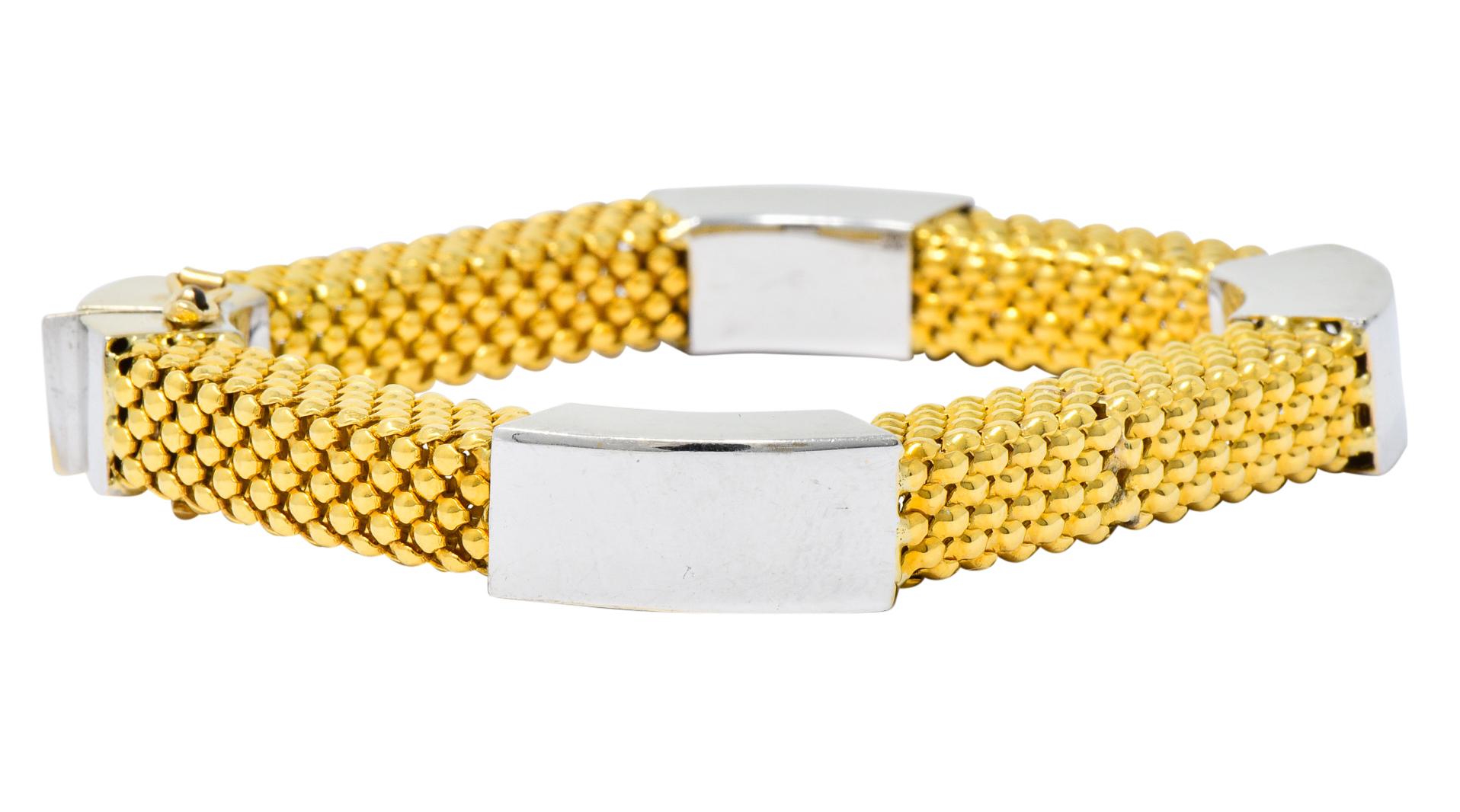 two tone bangle bracelets