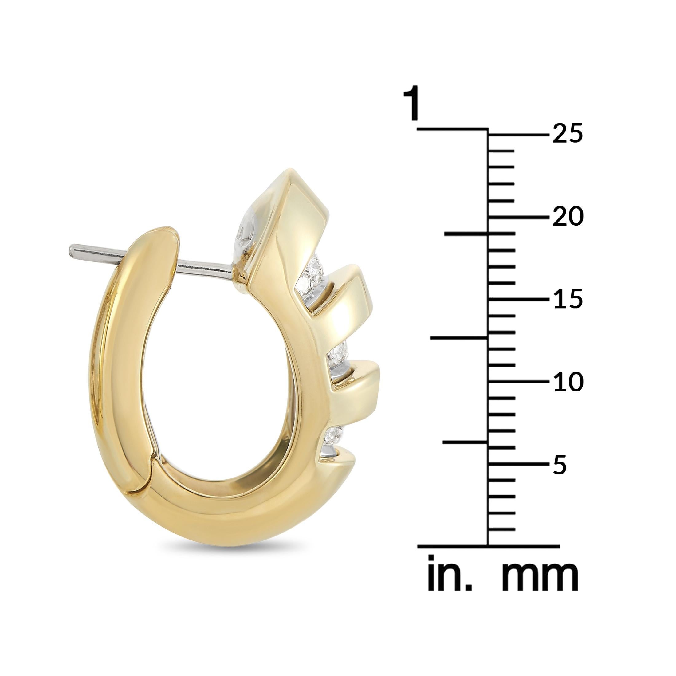 Women's Kria 18K Yellow Gold 0.24 Ct Diamond Earrings