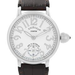 Krieger Gigantium Limited Edition Steel White Dial Hand-Wind Mens Watch K7007