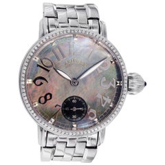 Krieger Gigantium Mother of Pearl Dial Diamond Bezel Watch K7007