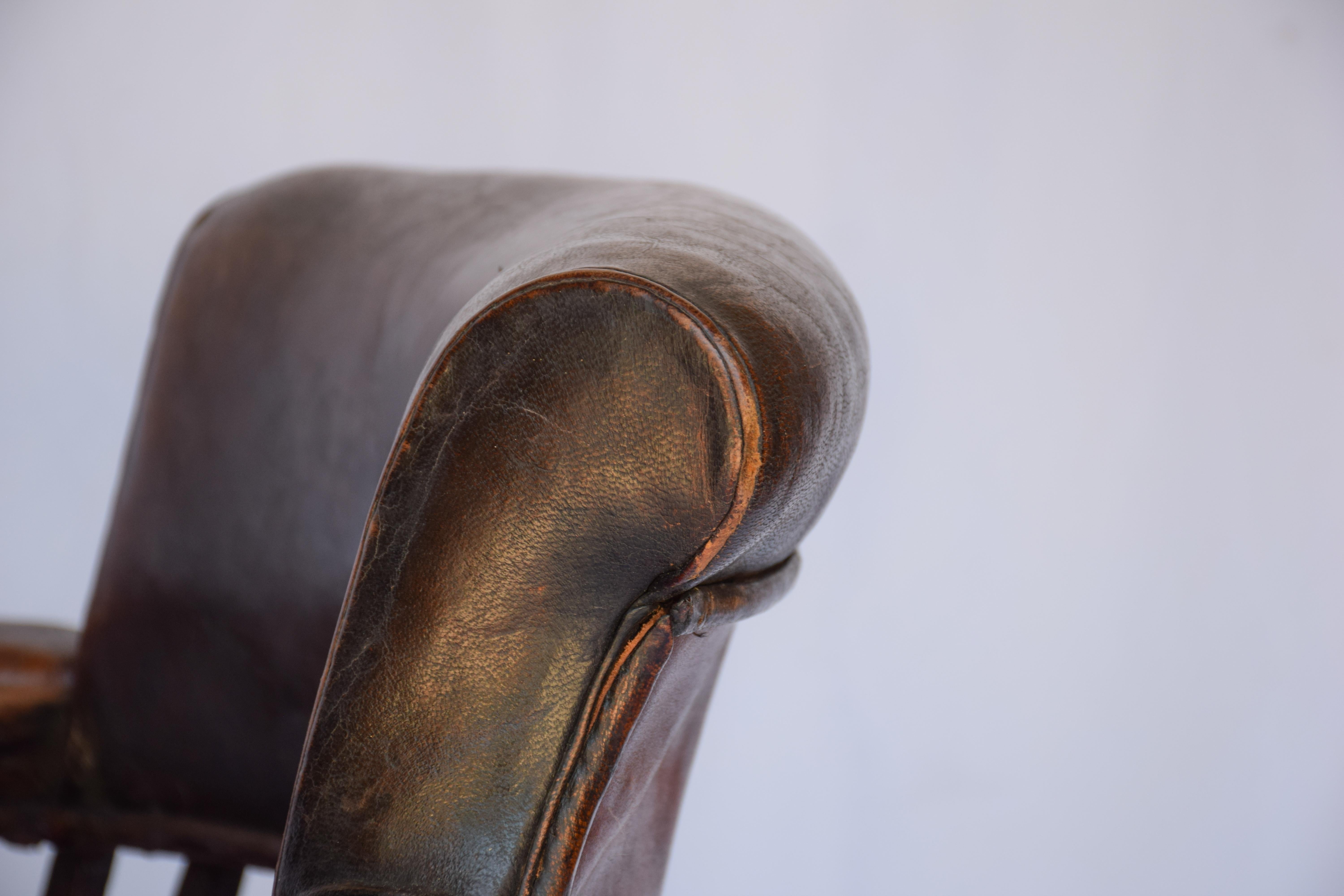 Krieger Leather Chair For Sale 1