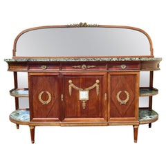 Krieger, credenza in stile Luigi XVI / Napoleone III in mogano e bronzo