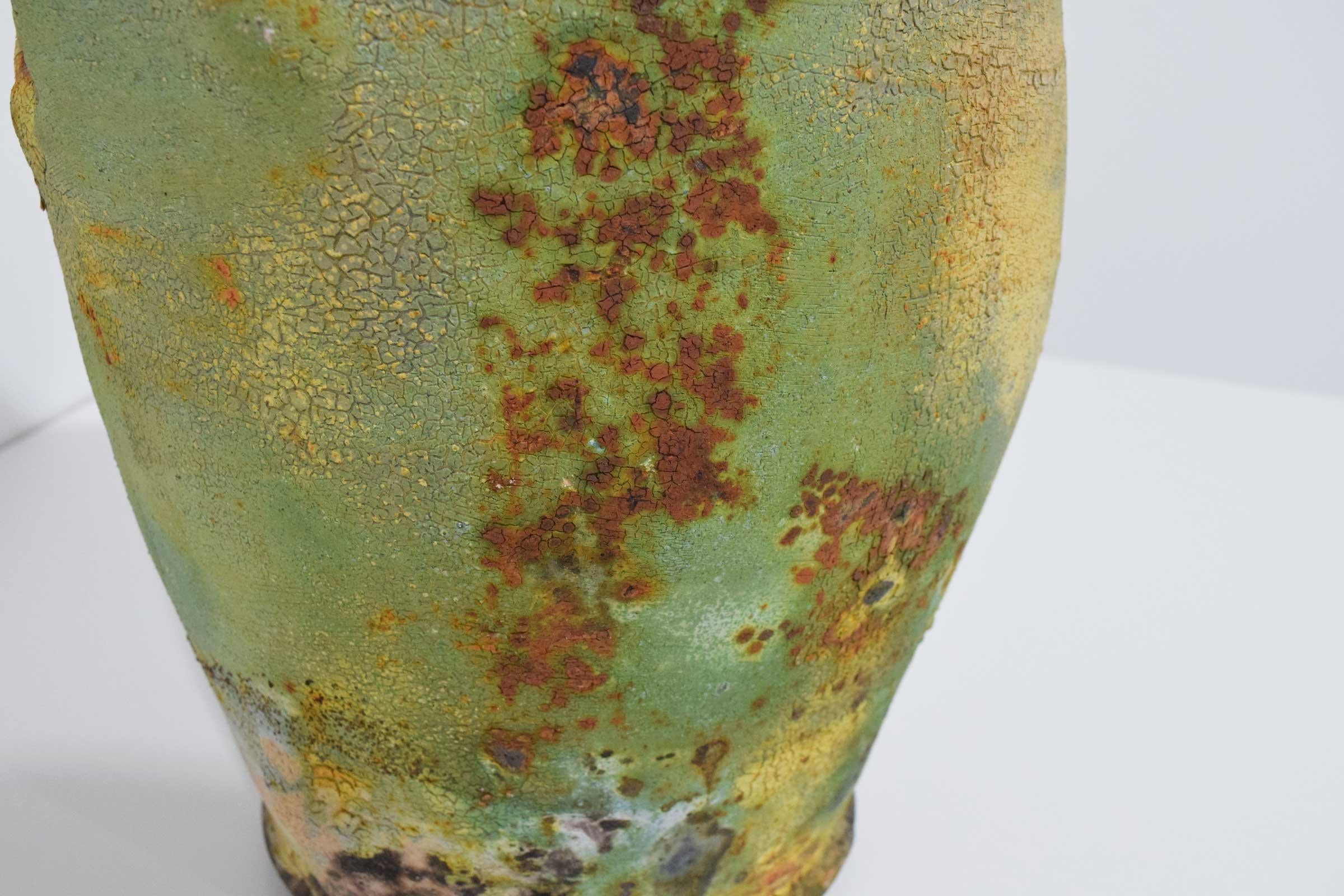 Beautiful organic shape and style, vessel appears aged and has multiple colors and textures.
Kris Cox
Born in Los Angeles, California, 1951
M.F.A., Rhode Island School of Design, Providence, Rhode Island, 1977
B.A., Claremont McKenna College,