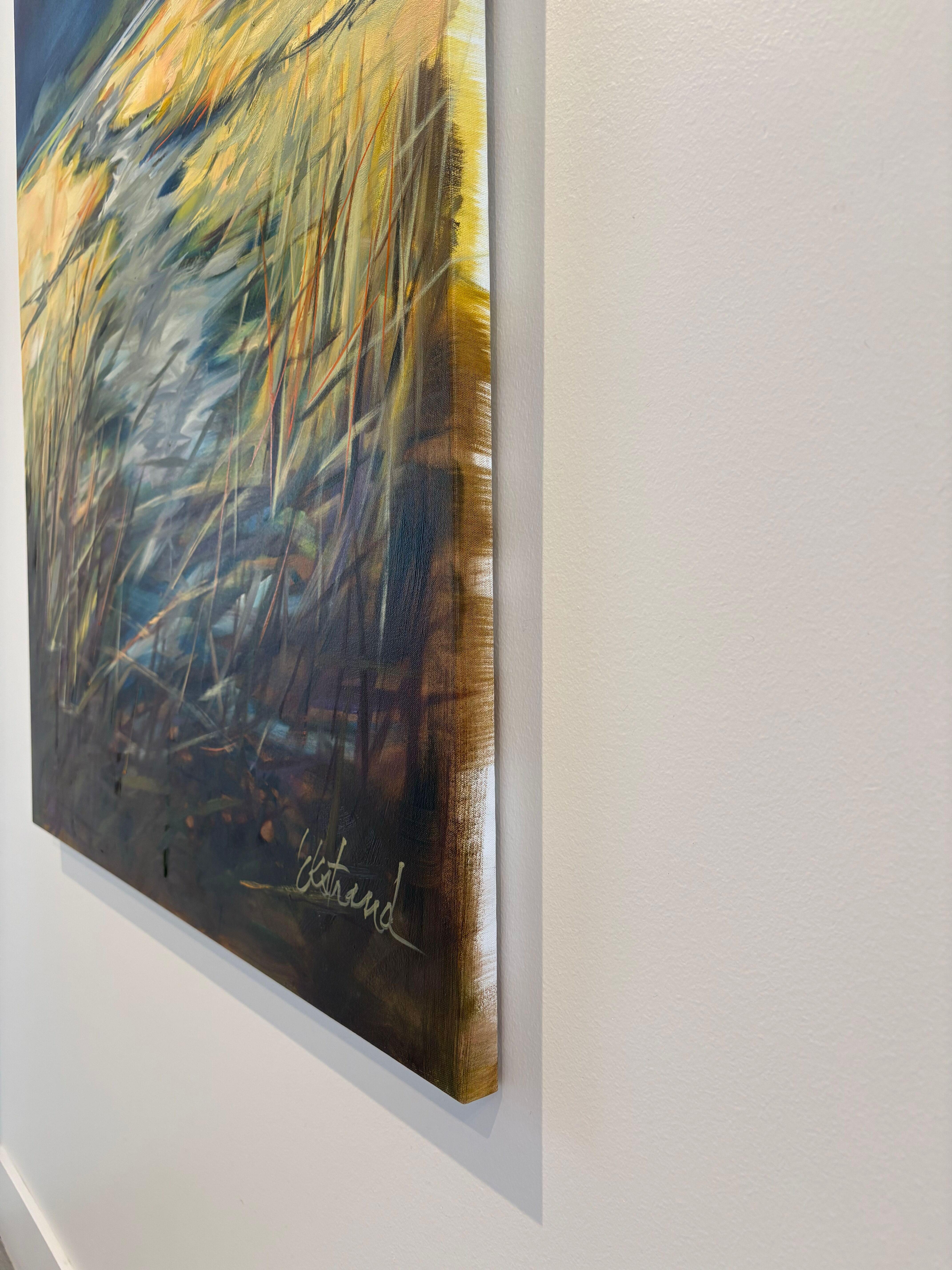 Edge of the Estuary, Feuchtgebiete Landschaft Ölgemälde, 2025 im Angebot 1