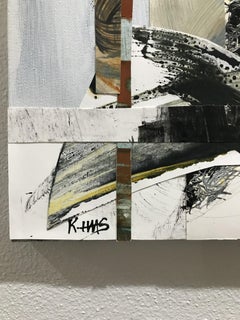 Réalité fragmentée justifiée, techniques mixtes sur toile