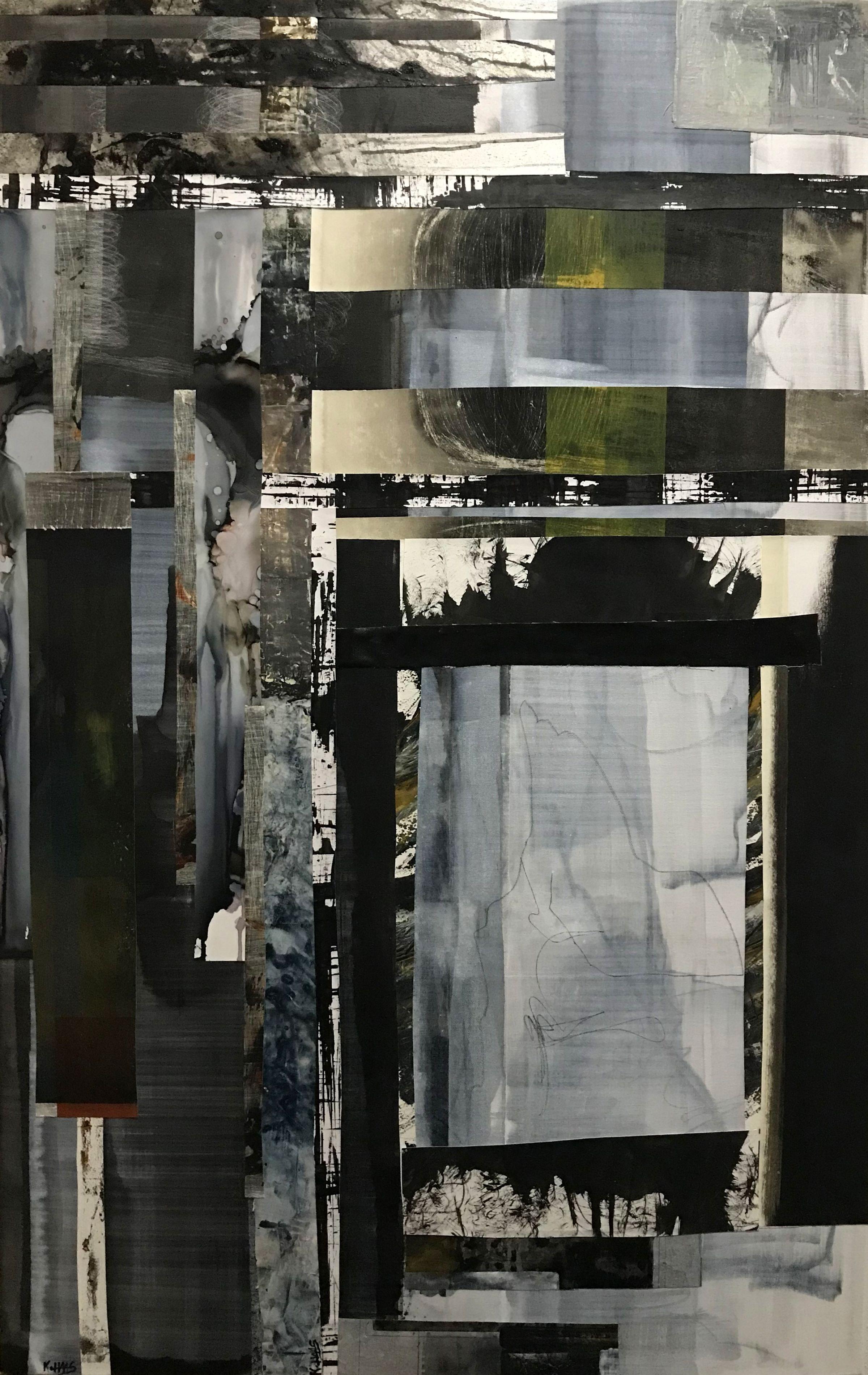 Never Here Its There, Mixed Media on Canvas - Mixed Media Art by Kris Haas