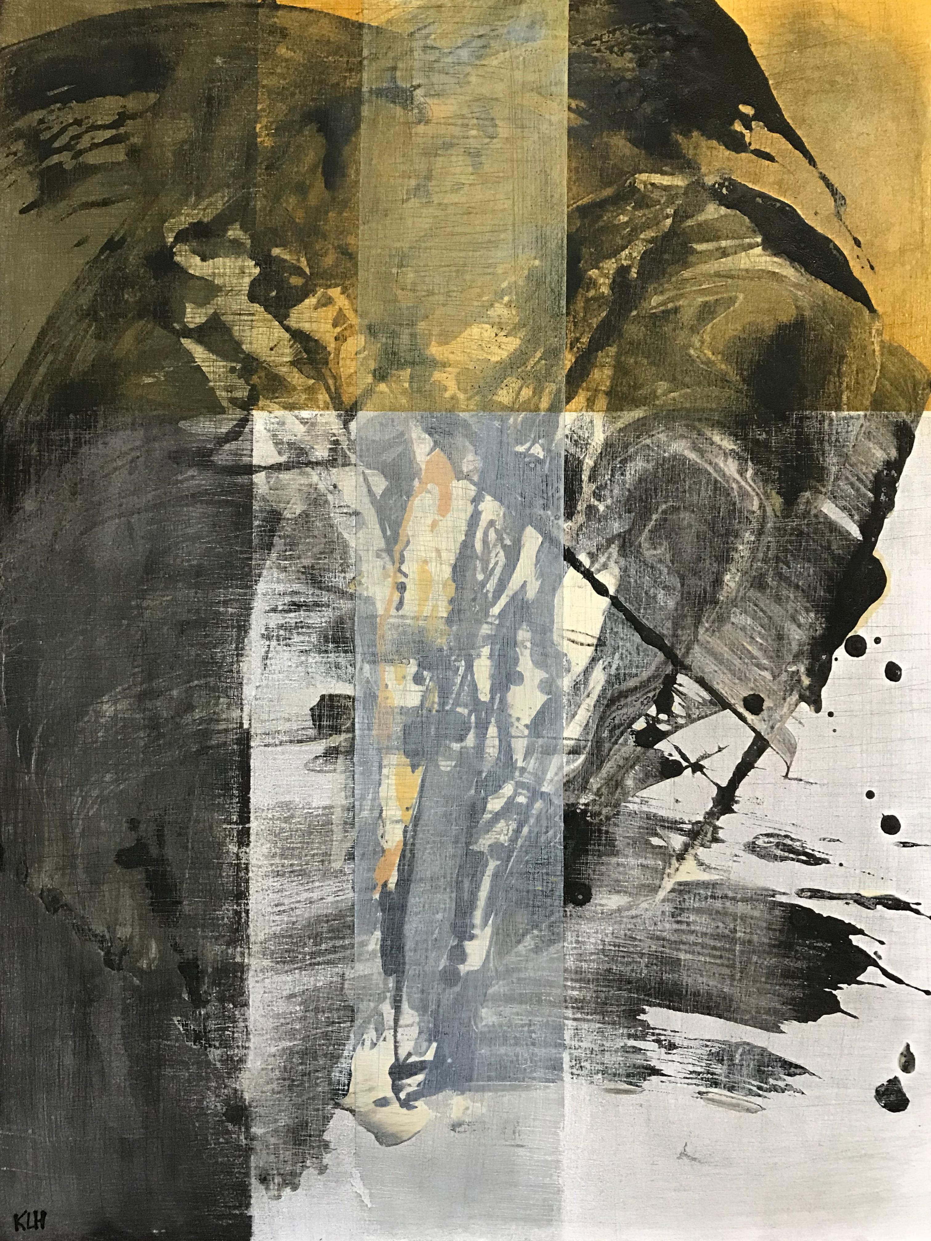 Worn & Torn #32, Abstract Painting - Mixed Media Art by Kris Haas