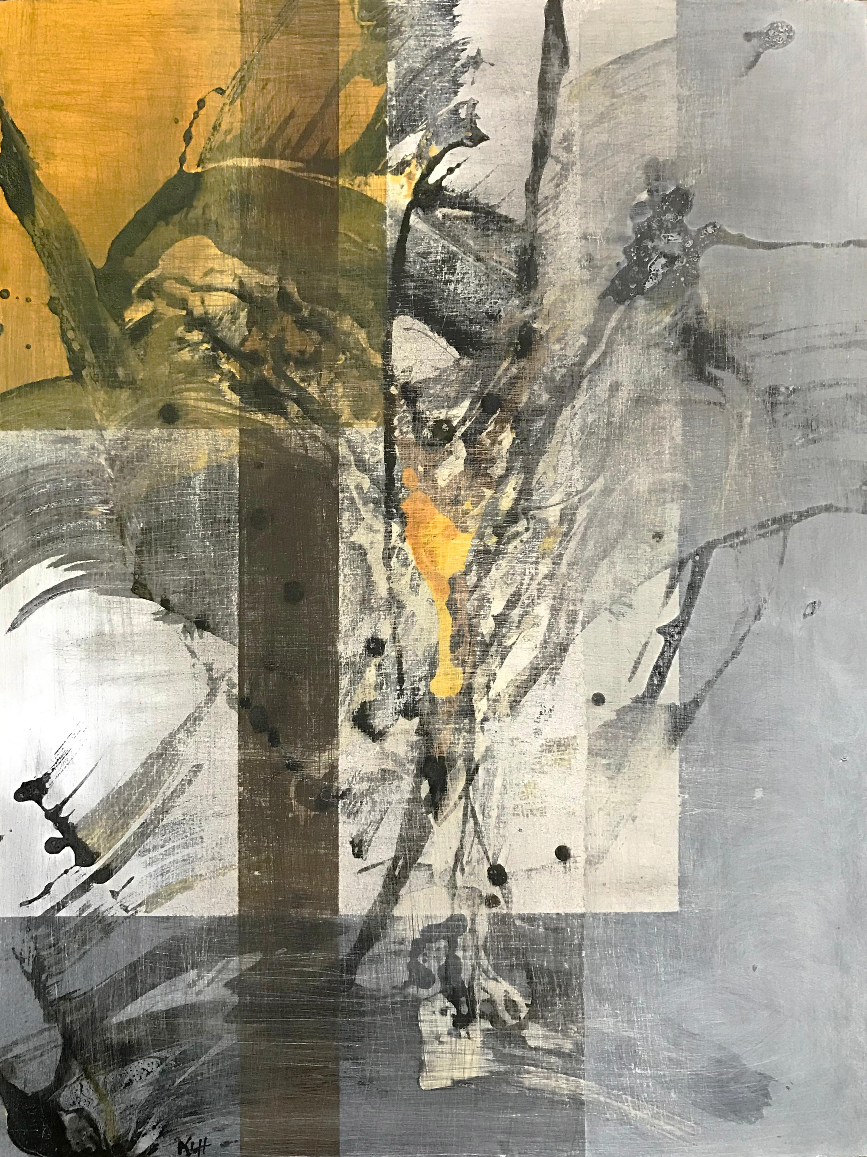 Worn & Torn #43, Abstract Painting - Mixed Media Art by Kris Haas