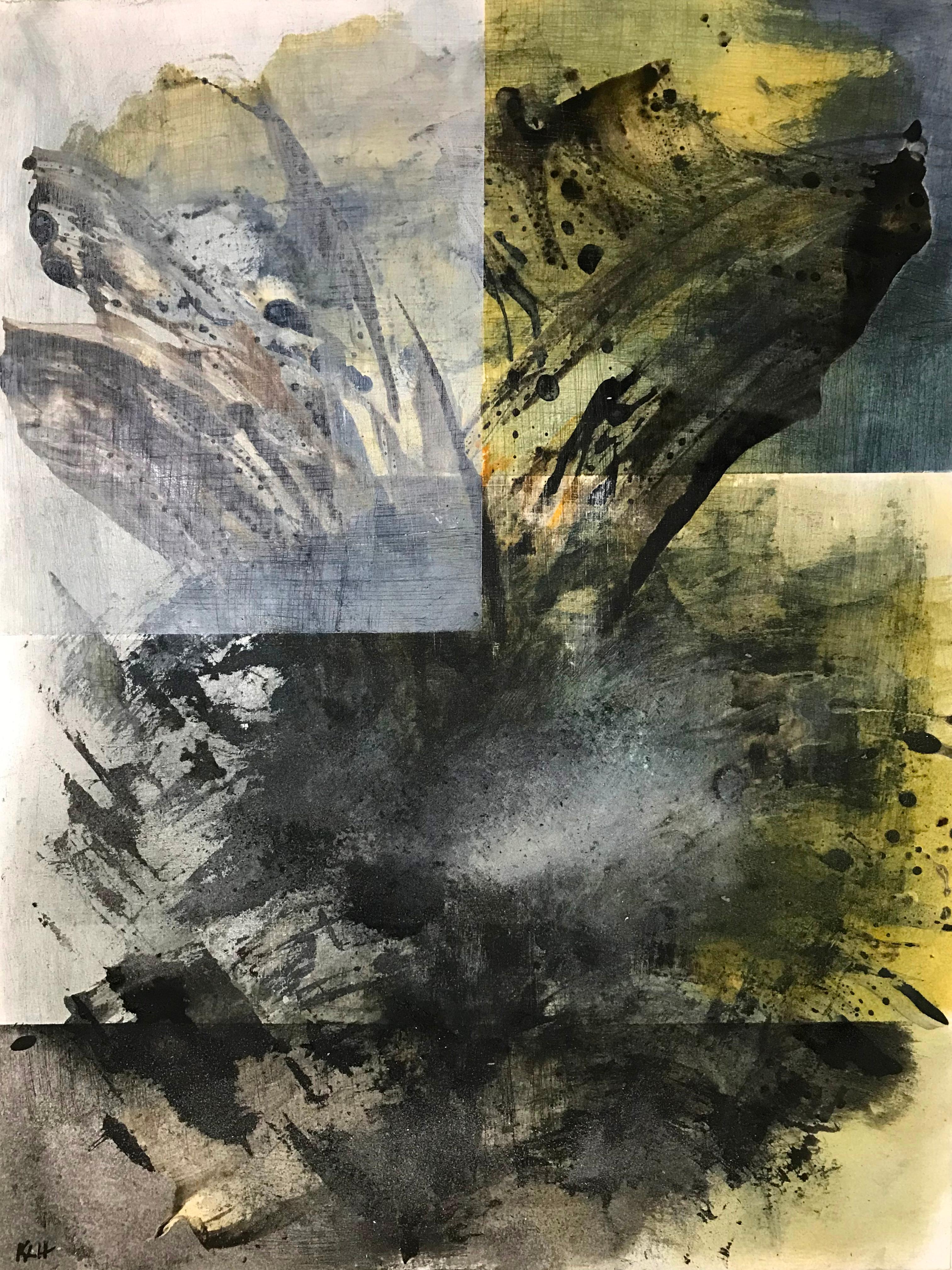 Worn & Torn #6, Abstract Painting - Mixed Media Art by Kris Haas