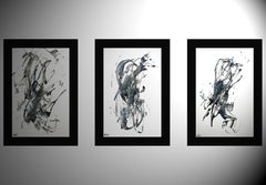 3 - Abstract EXPressionism Series 6980.81.83.71109, Painting, Oil on Paper