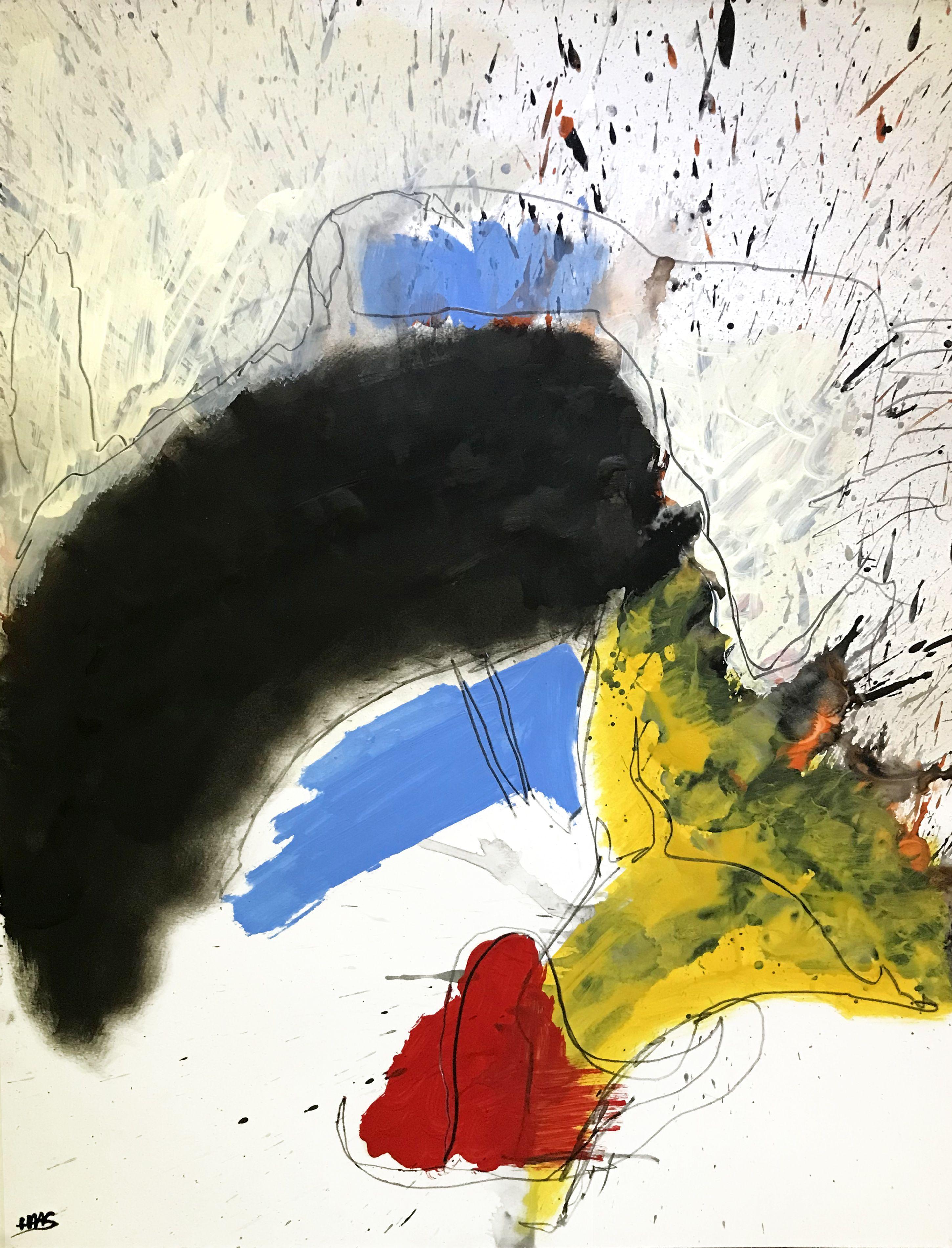 Playful Reality #255, Painting, Oil on Paper