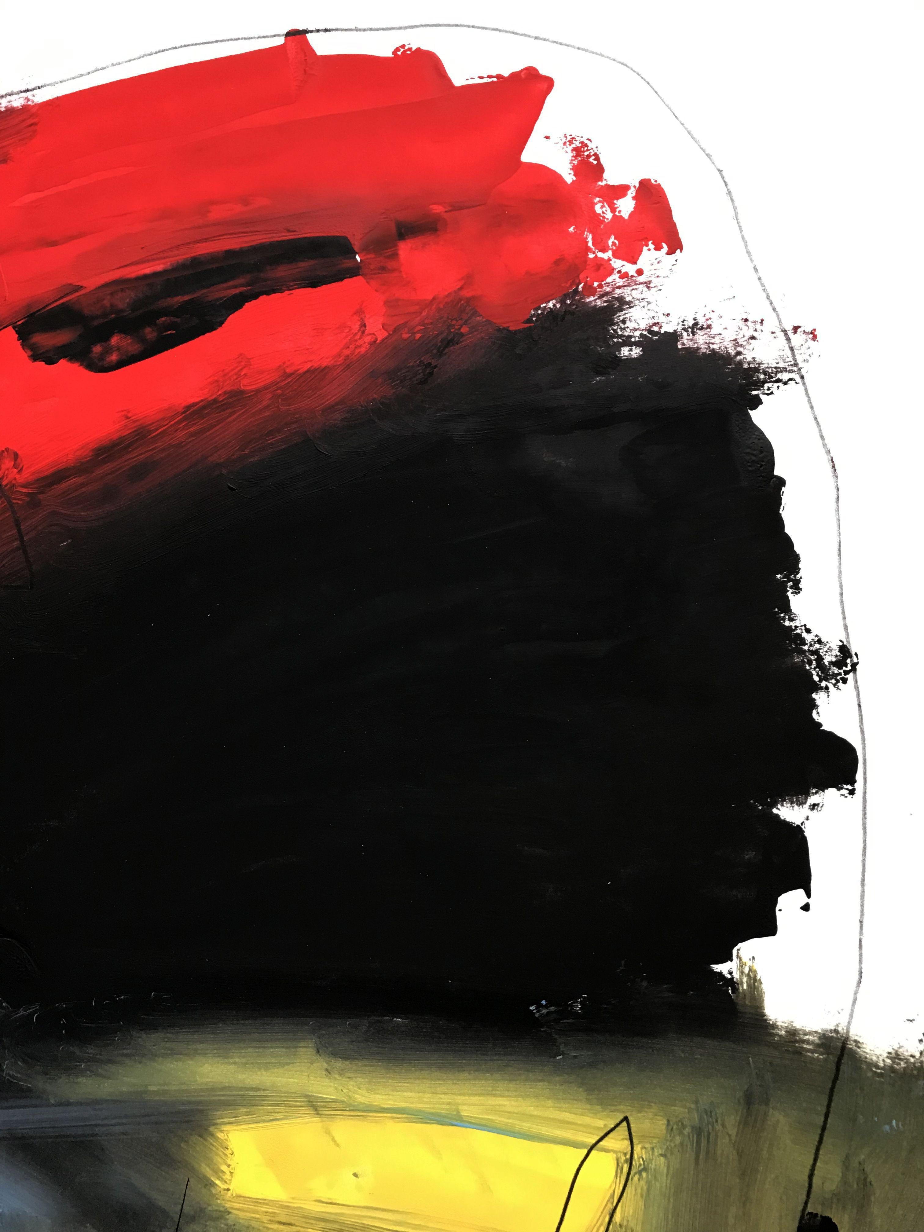 Verspielte Realität #260, Gemälde, Öl auf Papier – Painting von Kris Haas