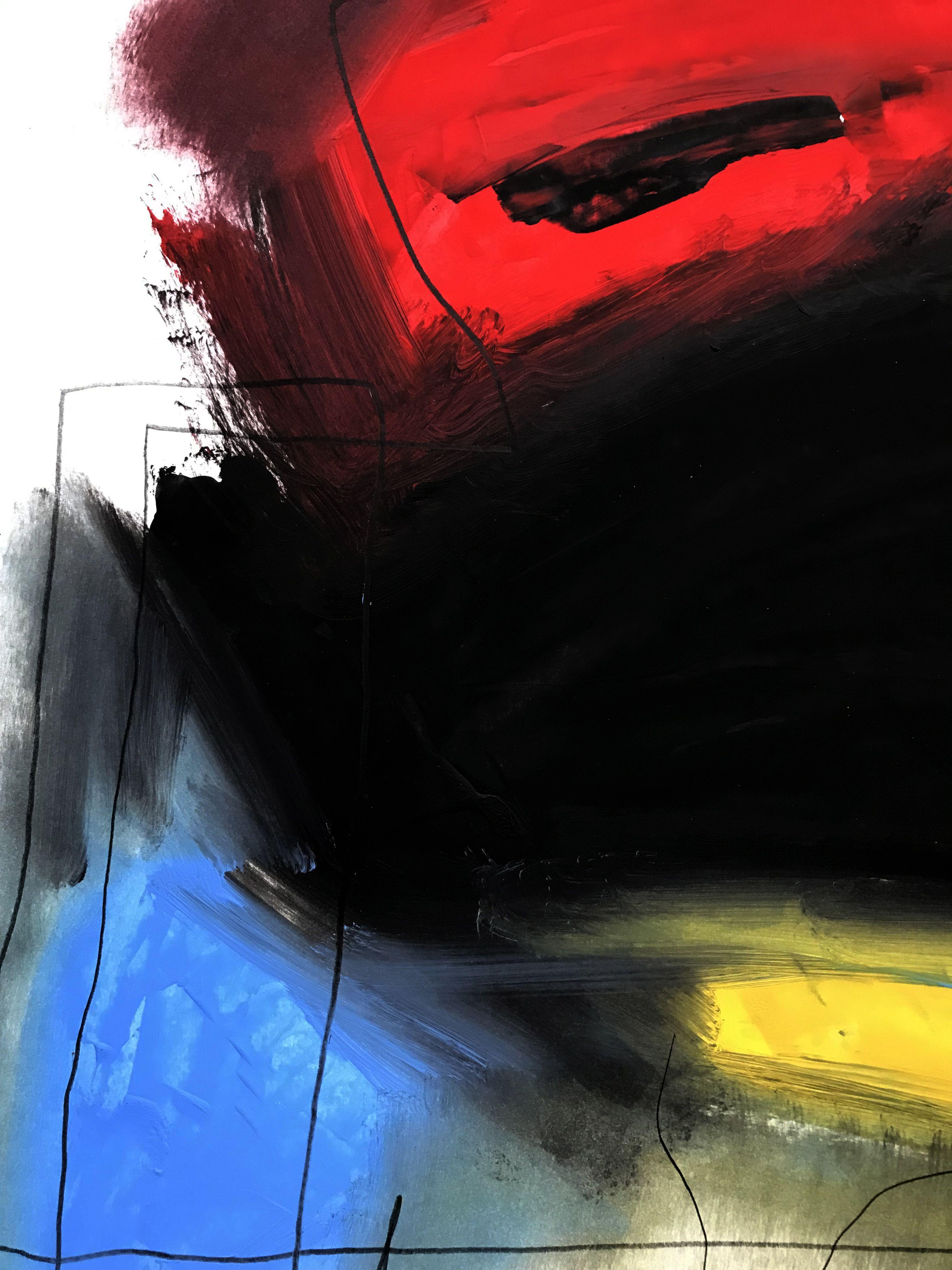 Verspielte Realität #260, Gemälde, Öl auf Papier (Abstrakt), Painting, von Kris Haas