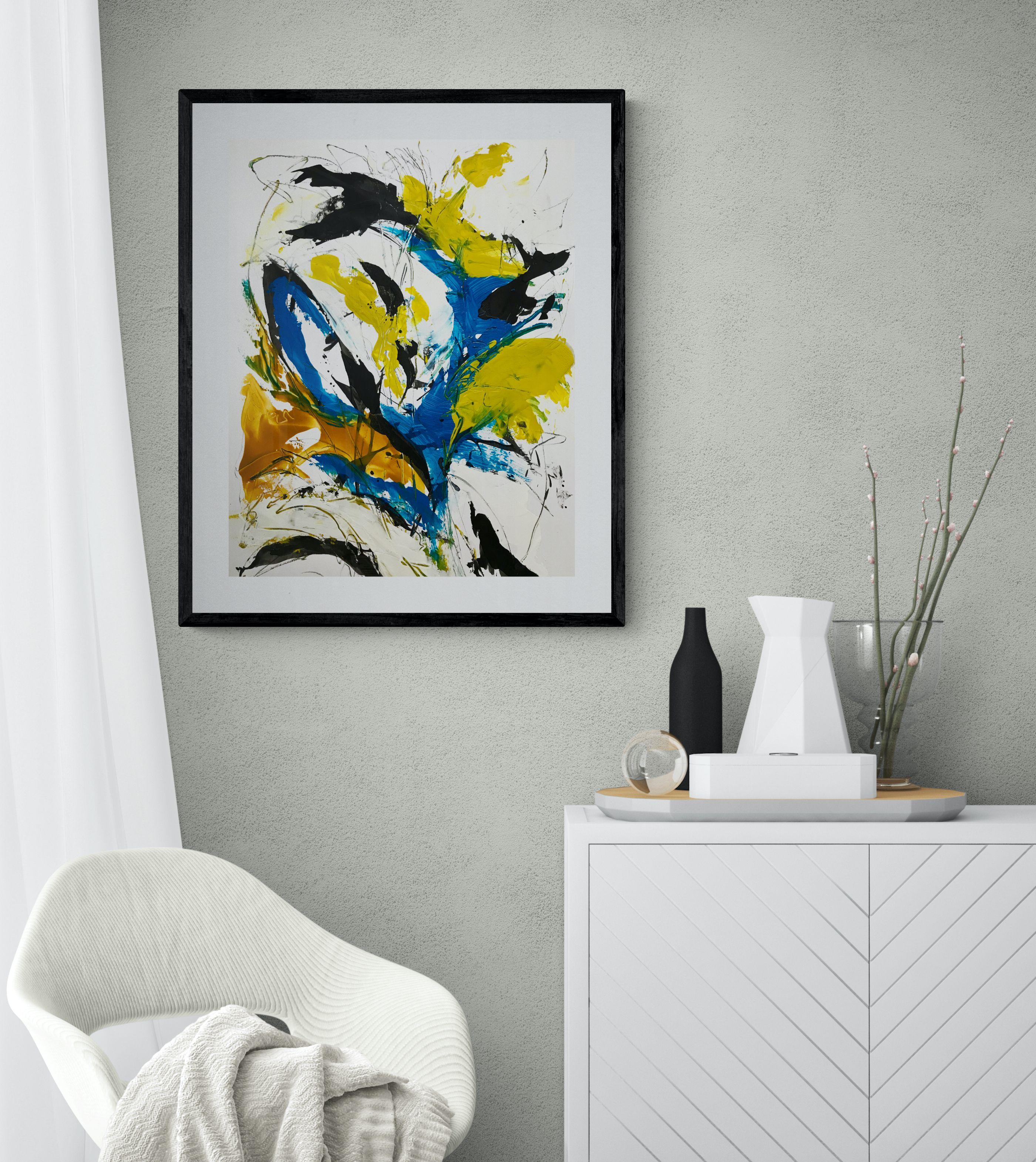Verspielte Realität, Gemälde, Öl auf Papier (Abstrakter Expressionismus), Painting, von Kris Haas