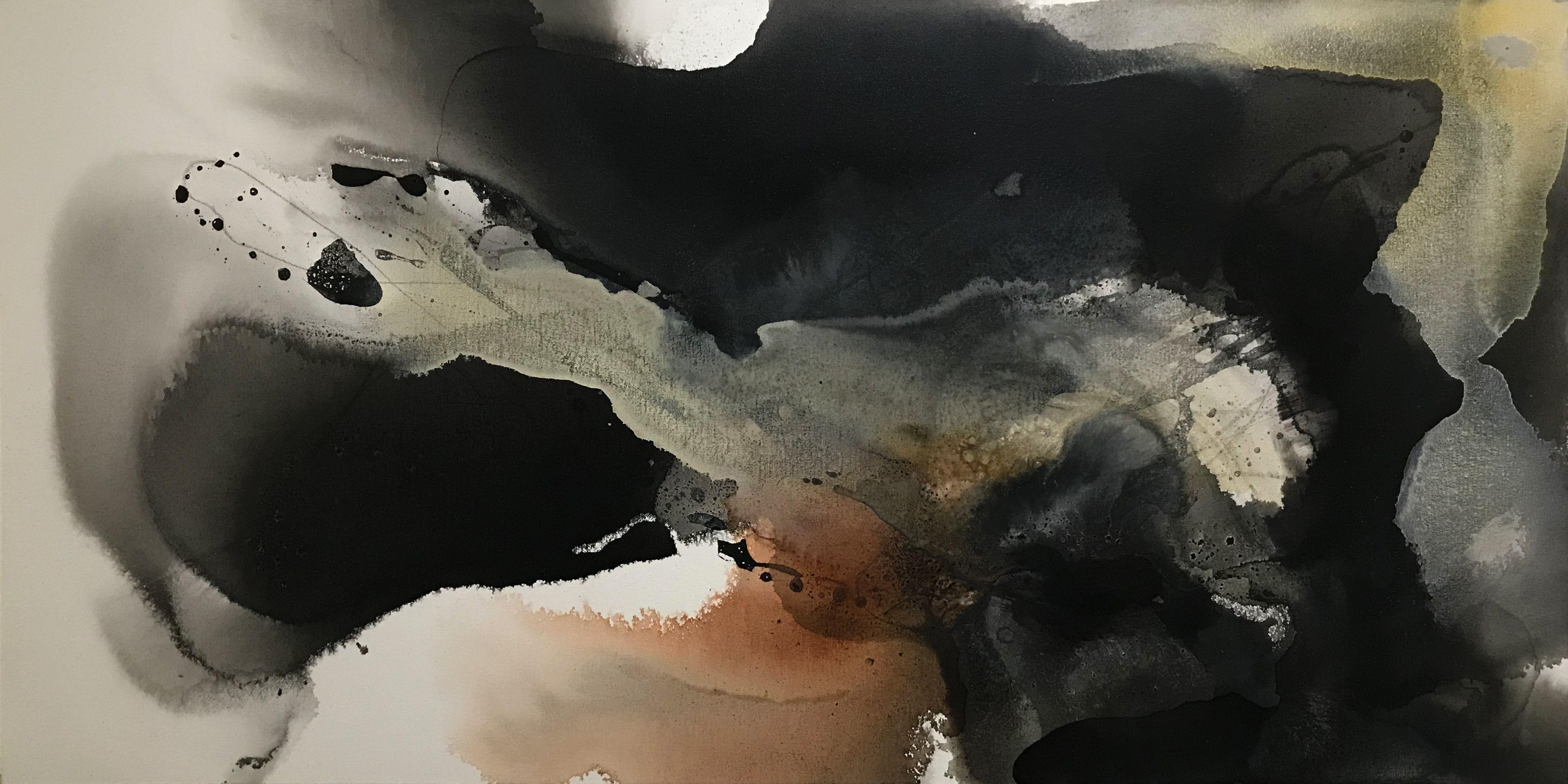La Caída - Serie#16-#54B, Pintura, Acrílico sobre lienzo