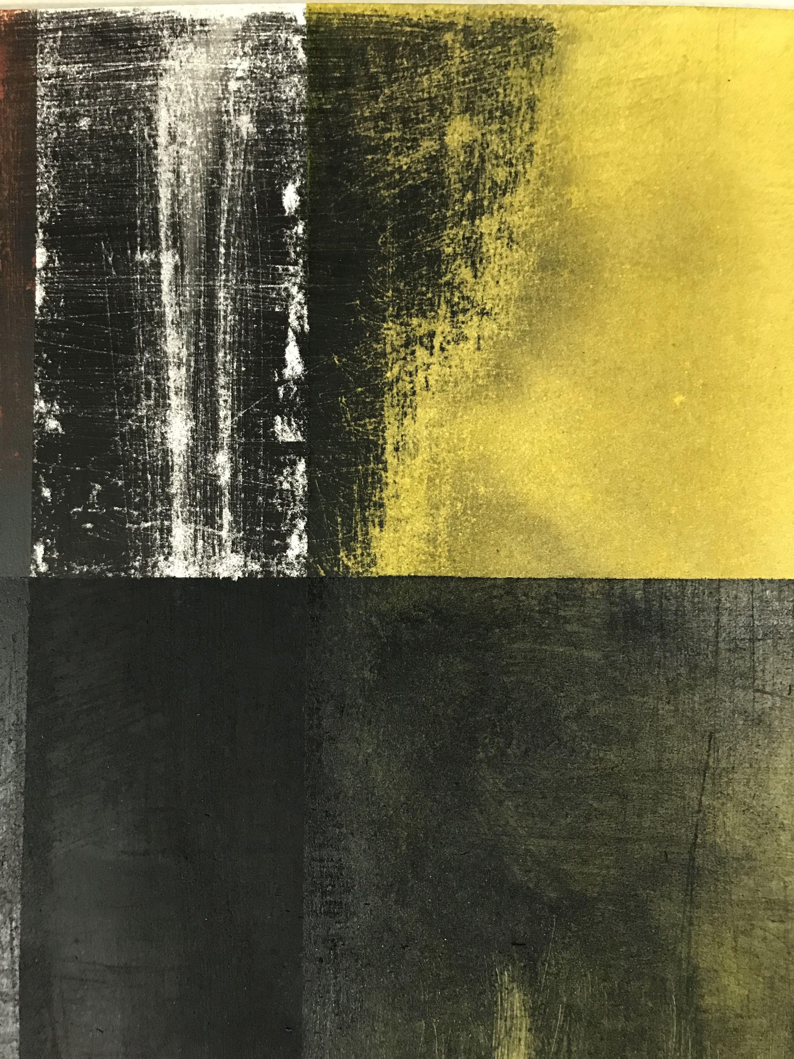 W an T Stern #120, Pittura, Olio su carta - Abstract Painting Beige di Kris Haas