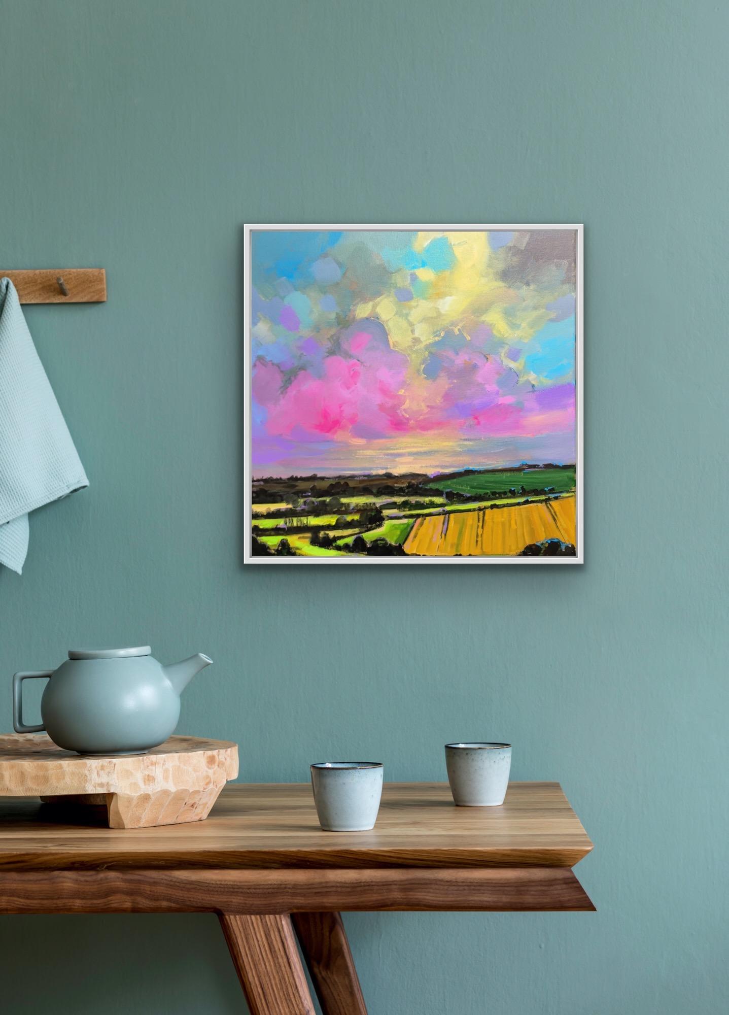 Chadlington en été, Cotswolds, Peinture originale, Campagne, Rural 7