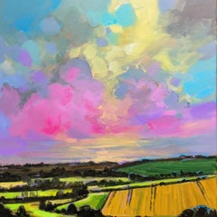 Chadlington in the Summer, Cotswolds, Original painting, Countryside, Rural