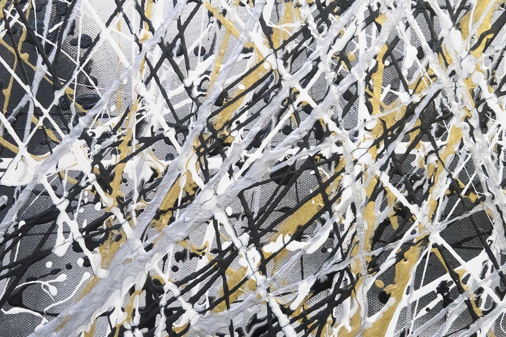Inspirado, Pintura, Acrílico sobre lienzo - Painting Abstracto de Kris Mercer