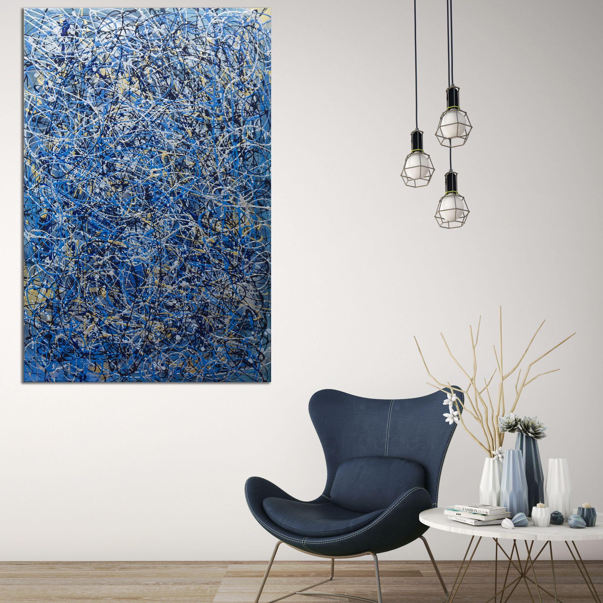 L'amore mi ha fatto girare, Pittura, Acrilico su tela - Painting Espressionismo astratto di Kris Mercer