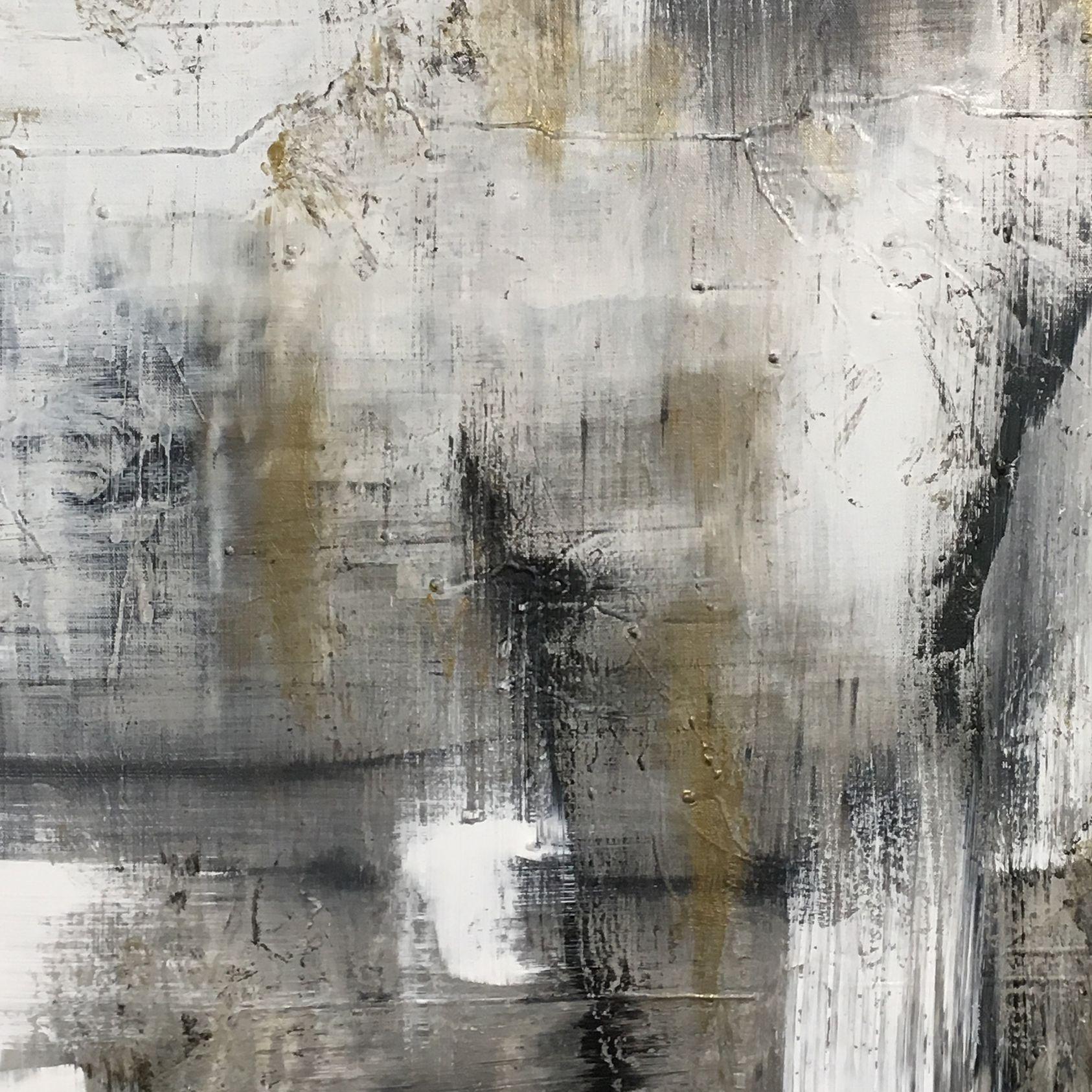 Fuera de la niebla, Pintura, Acrílico sobre lienzo - Painting de Kris Mercer
