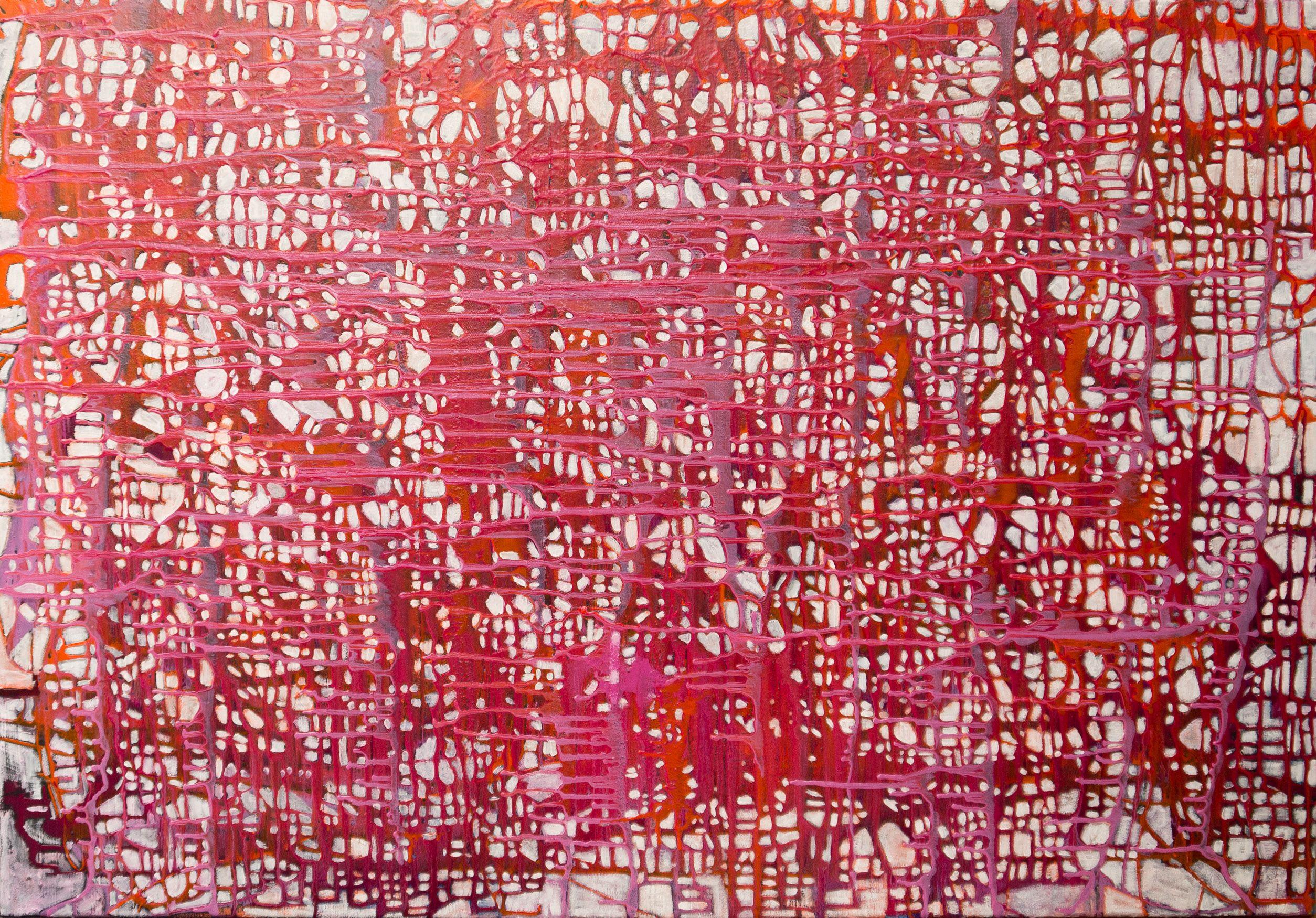 Abstract Painting de Kris Mercer - Enraizado en el amor, Pintura, Acrílico sobre lienzo