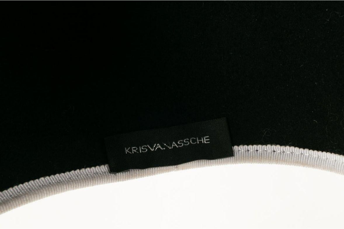 Kris Van Assche Hat in Black and White 1