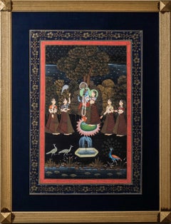Krishna and the cowherd women