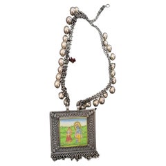 Bijoux indiens Krishna oxydés, bijouterie traditionnelle, fil Krishna 