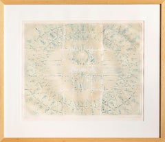 Vintage Abstract Etching by Krishna Reddy