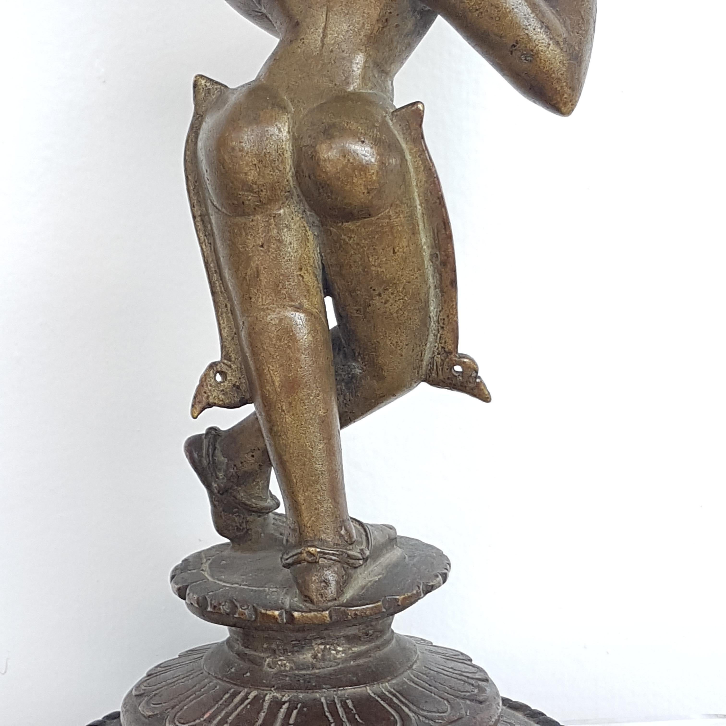 Krishna Venugopal, Orissa/Bengal, India, 18th Century, Cire Perdue Bronze For Sale 2