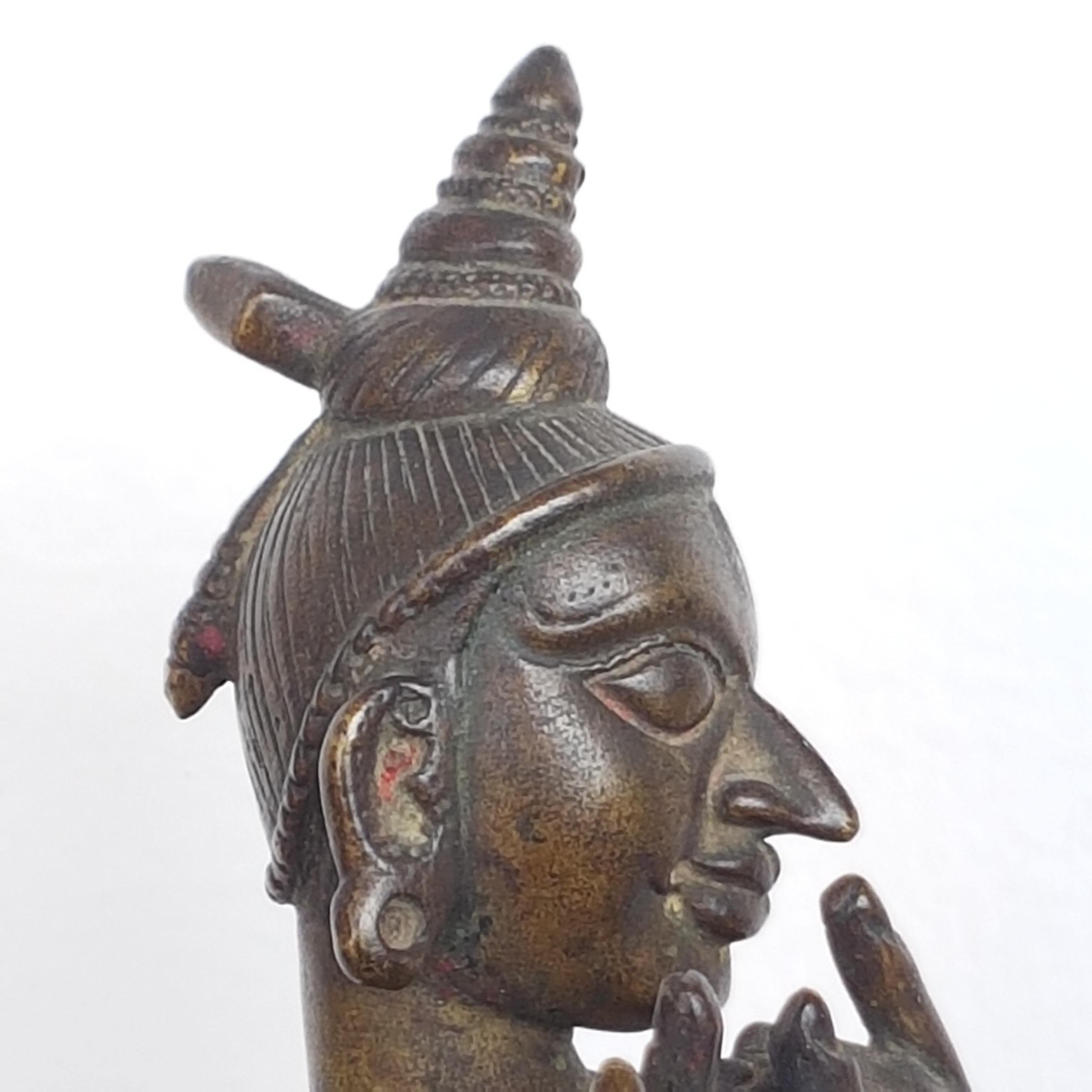 Krishna Venugopal, Orissa/Bengal, India, 18th Century, Cire Perdue Bronze For Sale 4