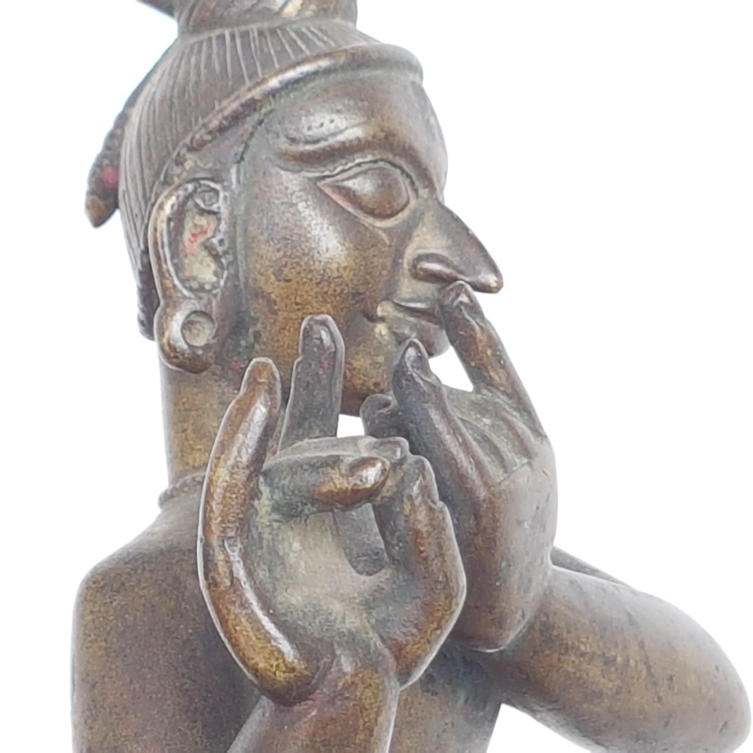 Krishna Venugopal, Orissa/Bengal, India, 18th Century, Cire Perdue Bronze For Sale 5