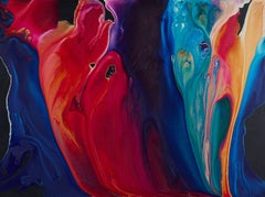 Quiet Fire, Abstract Painting