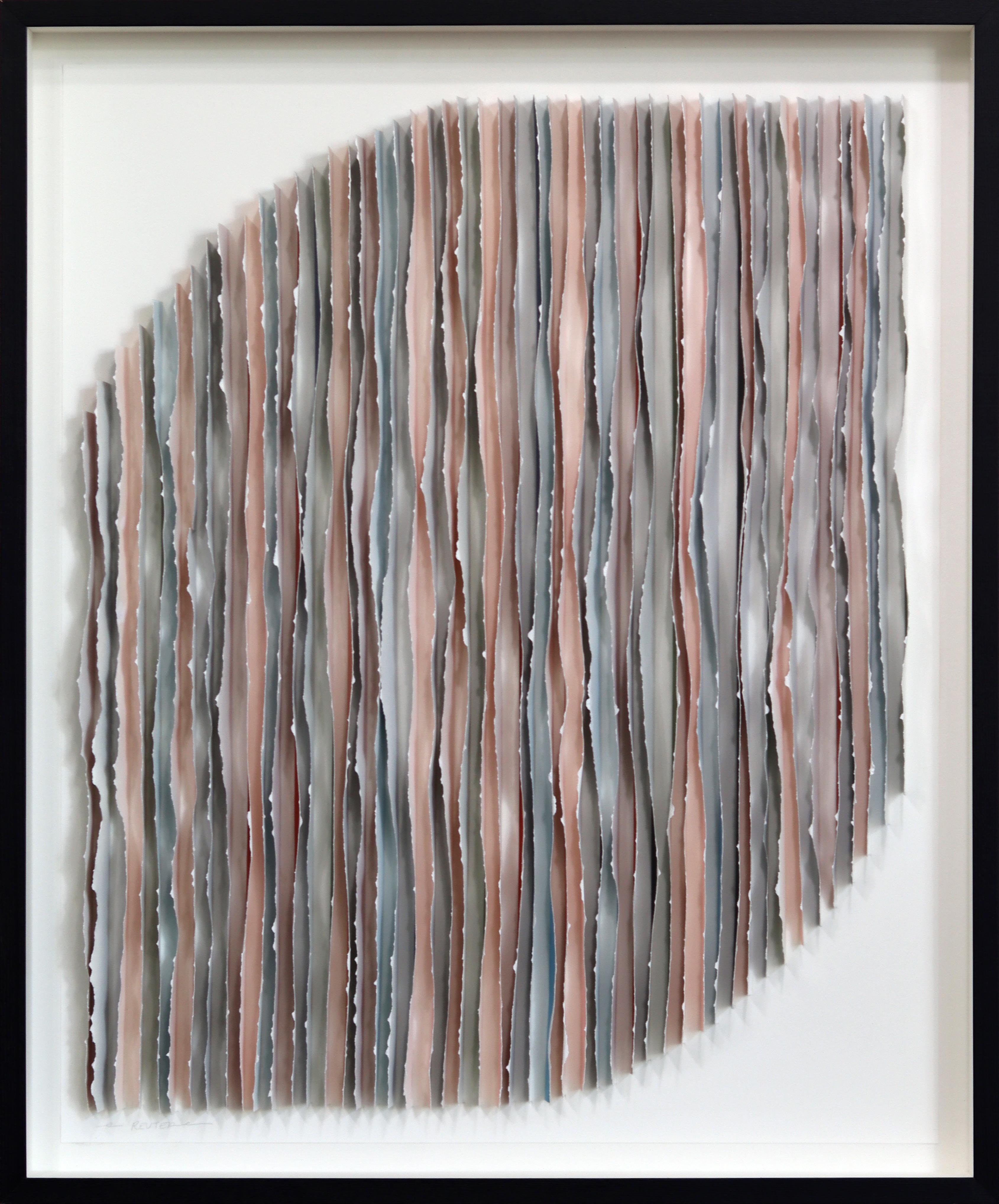 Krista Reuter
s contemporary paper sculpture artworks unfold like a quiet study in light, shadow, texture, and dimensional abstraction. Hand-cut and layered with meticulous precision, her artworks create intricate topographies that shift as the