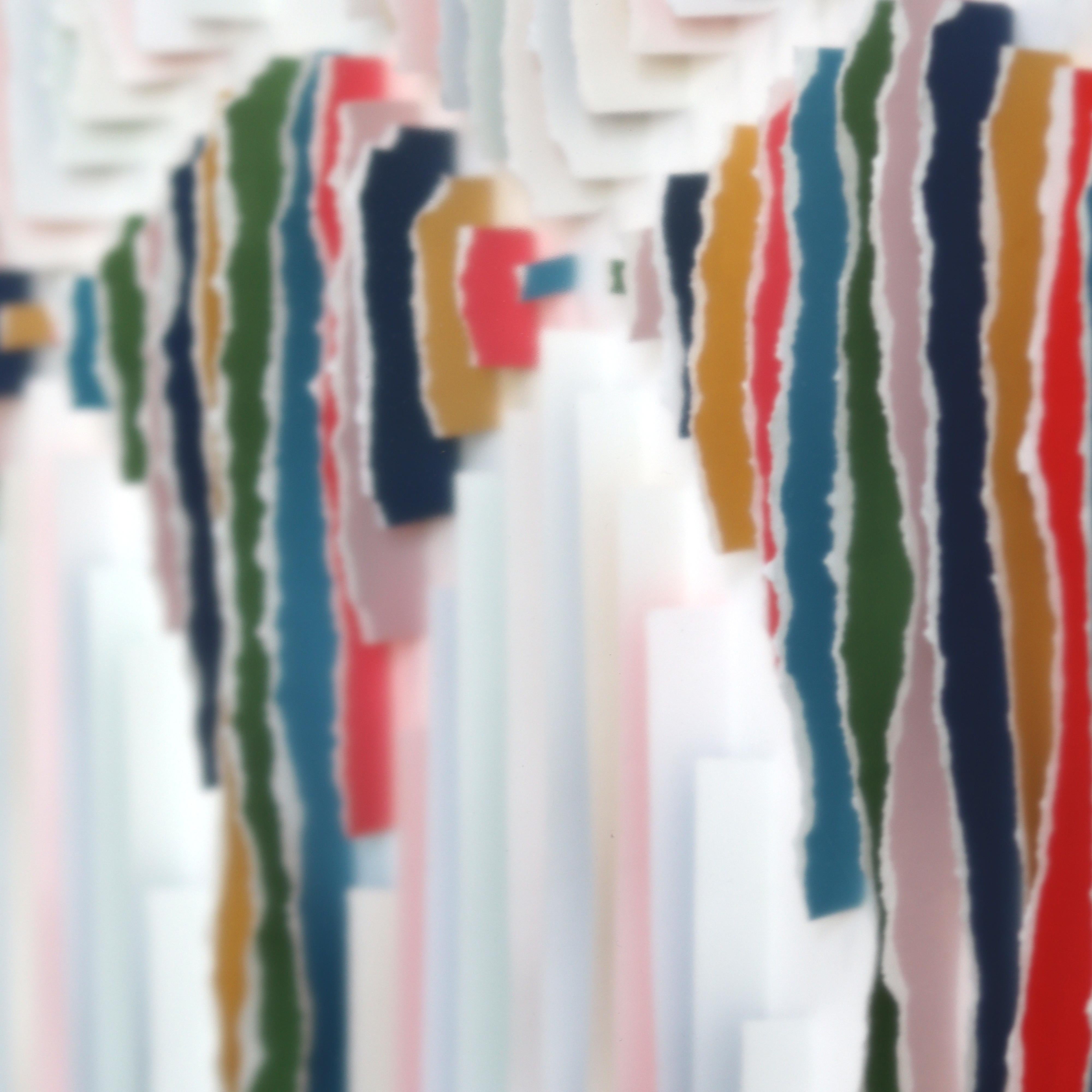 trinity united - Original Abstract Color Drenched Mixed Media Sculptural Artwork en vente 10