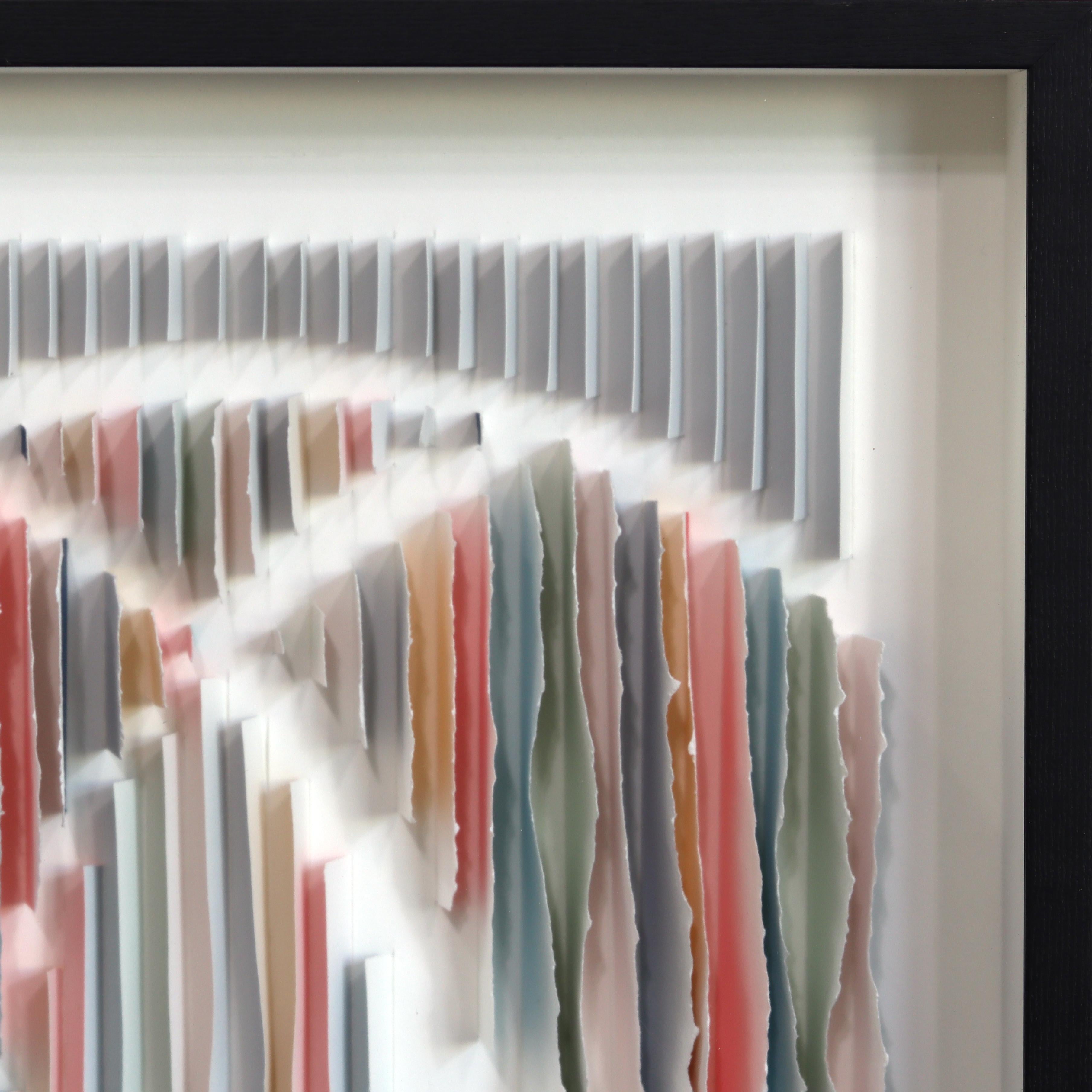 trinity united - Original Abstract Color Drenched Mixed Media Sculptural Artwork en vente 4