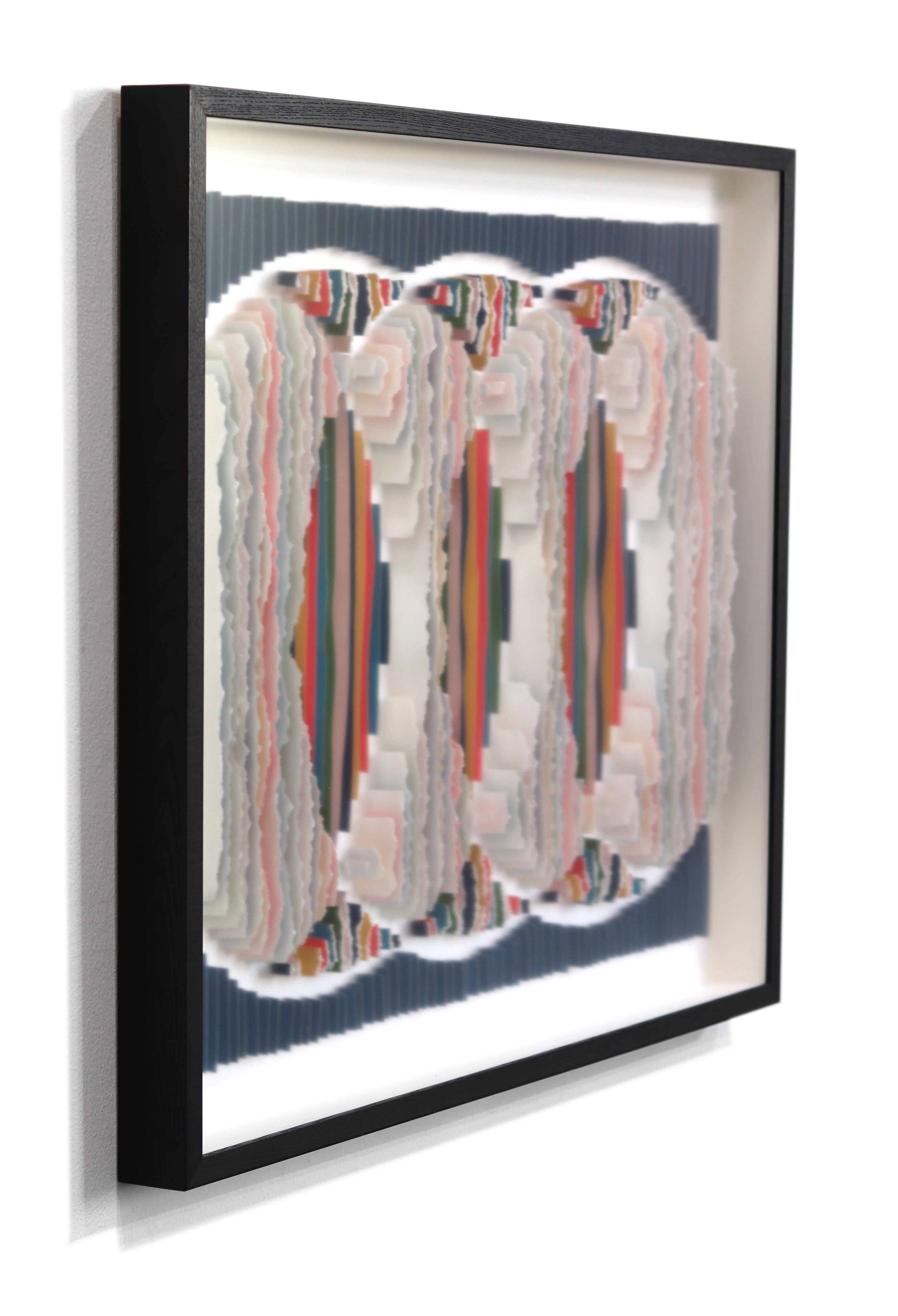 trinity united - Original Abstract Color Drenched Mixed Media Sculptural Artwork en vente 8