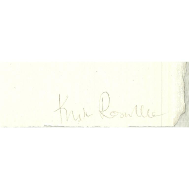 'Shock Blue Black Hole' 2016-Firmato - Print Astrattismo geometrico di Krista Rosenkilde