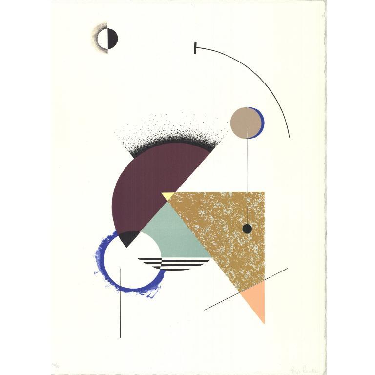 'Shock Blue Black Hole' 2016-Firmato - Print di Krista Rosenkilde