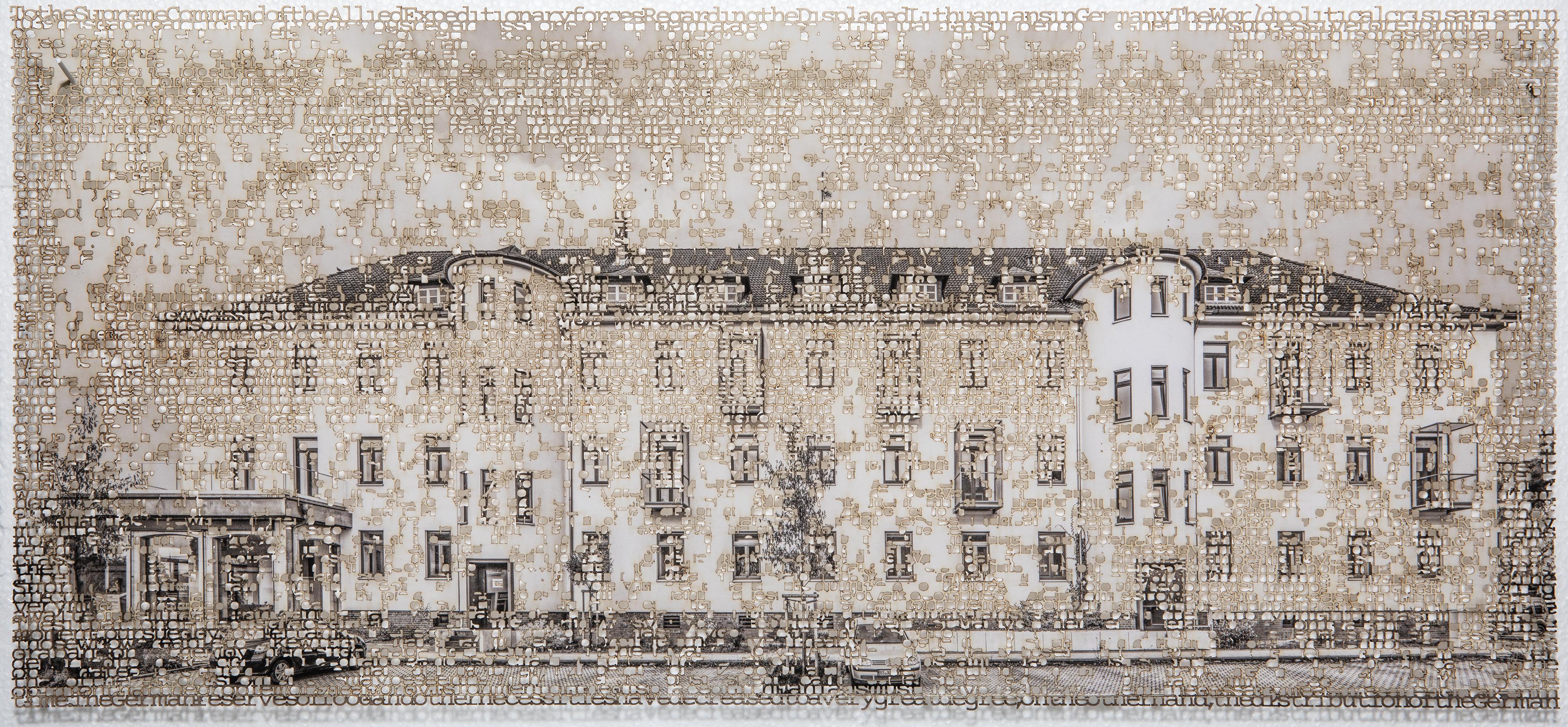 Krista Svalbonas Black and White Photograph - Braunschweig 1,  Laser cut archival pigment ink print, signed, numbered, framed