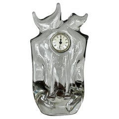 Reloj de sobremesa de vidrio artístico Kristaluxus