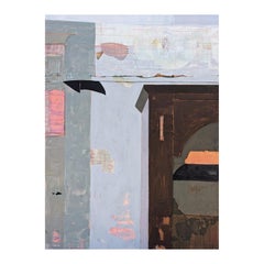 “Mr. Melville’s Kitchen” Contemporary Pastel Toned Abstract Still Life Painting