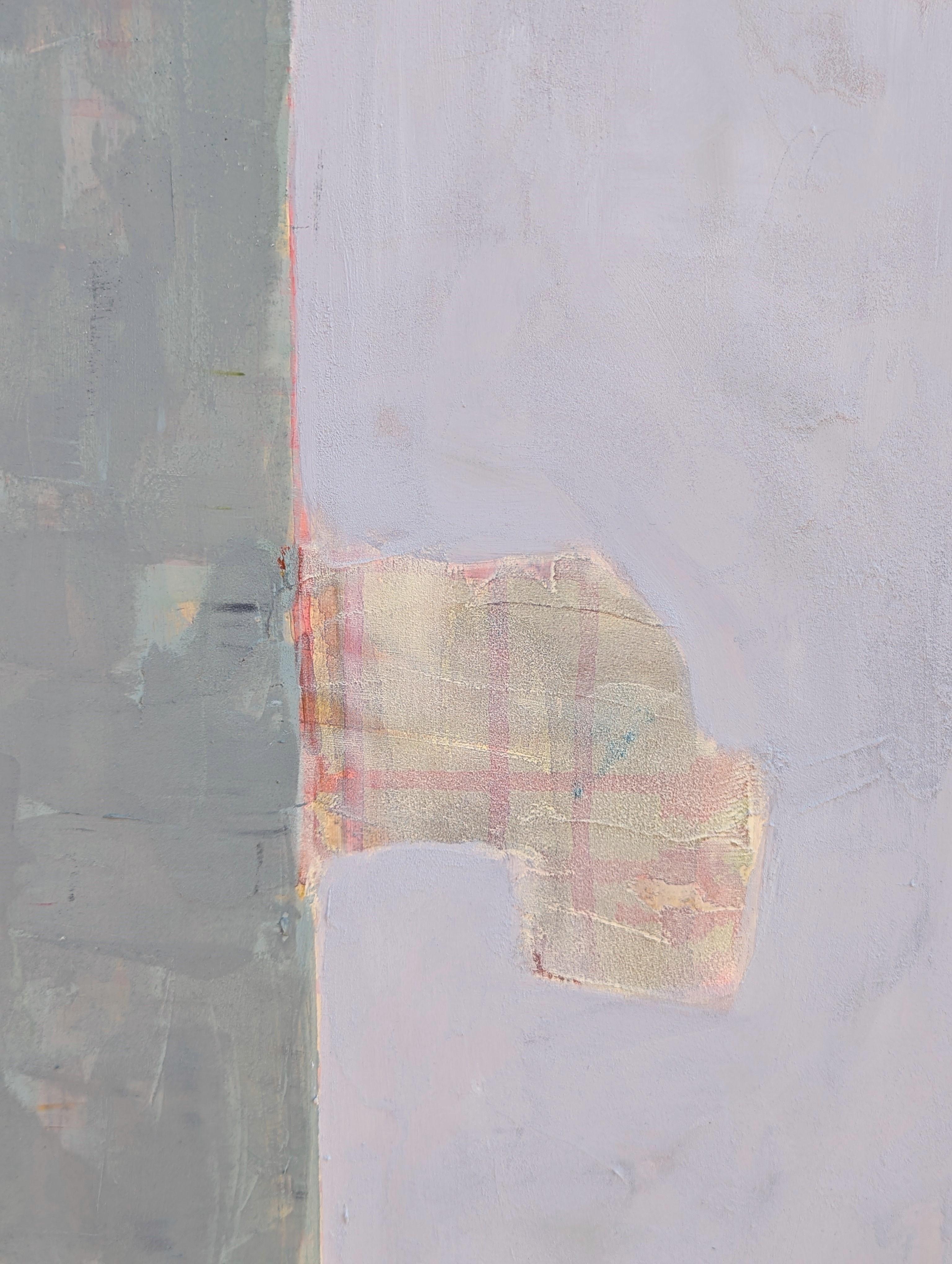 “Mr. Melville’s Kitchen” Contemporary Pastel Toned Abstract Still Life Painting For Sale 5