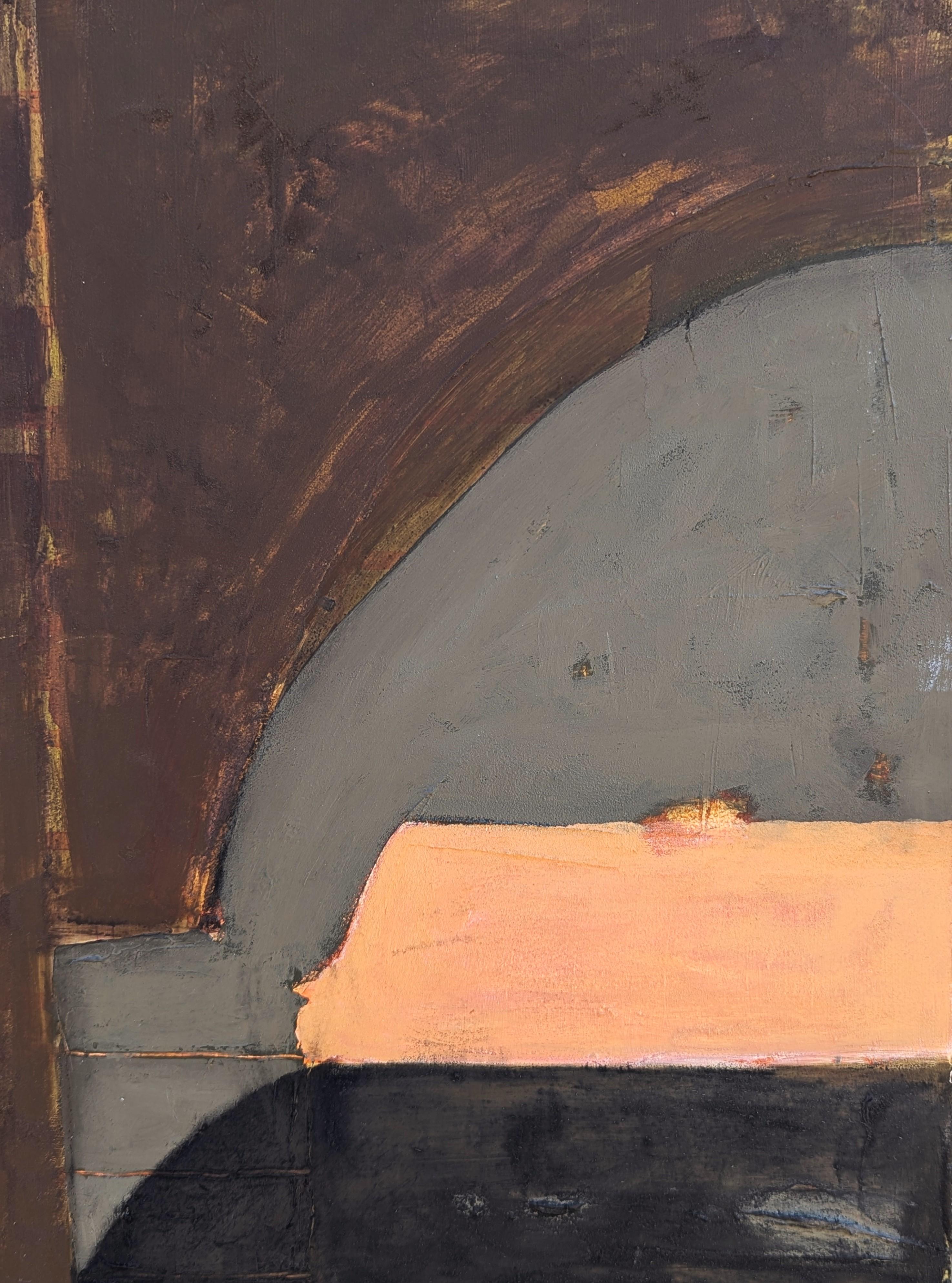 “Mr. Melville’s Kitchen” Contemporary Pastel Toned Abstract Still Life Painting For Sale 6