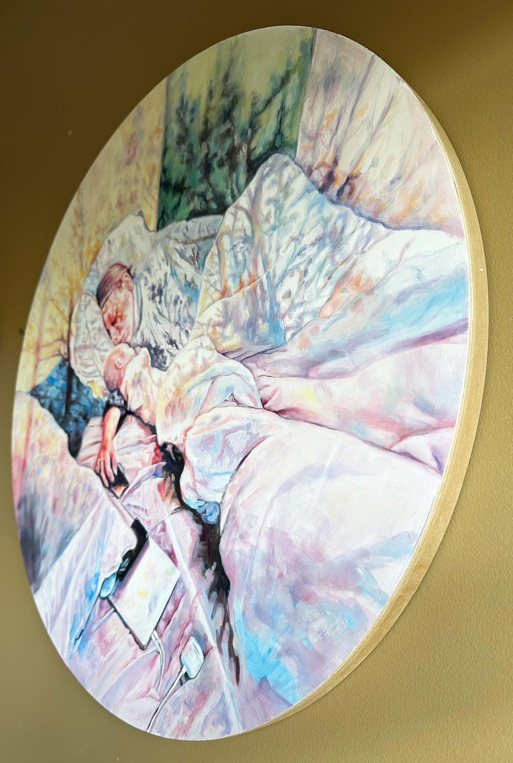 Vibrazioni intrinseche II, Pittura a olio - Painting di Kristen Brown