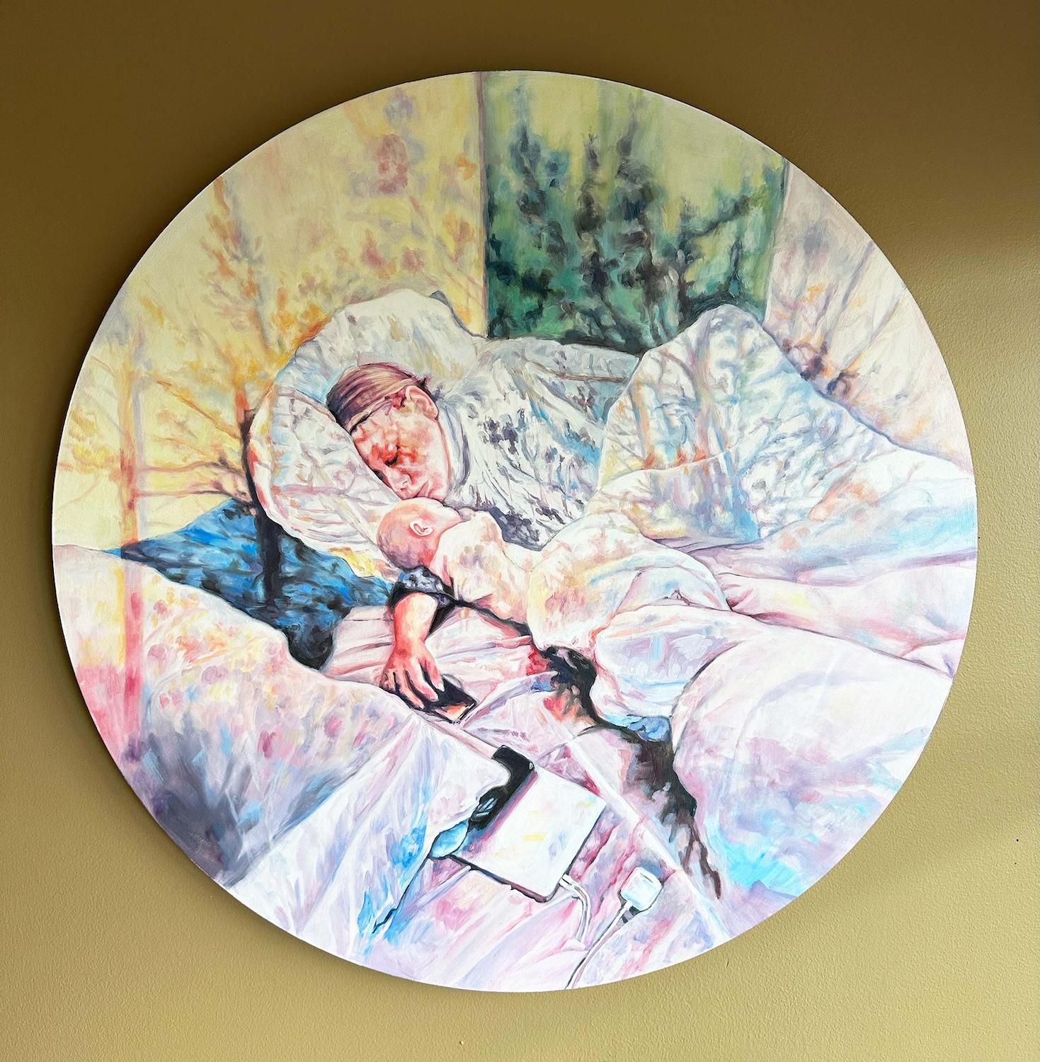 Vibrazioni intrinseche II, Pittura a olio - Painting Contemporaneo di Kristen Brown