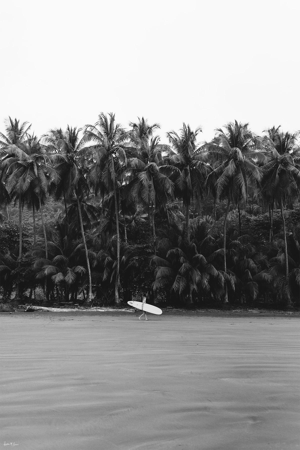 Kristen Brown Black and White Photograph - The Surf Commute